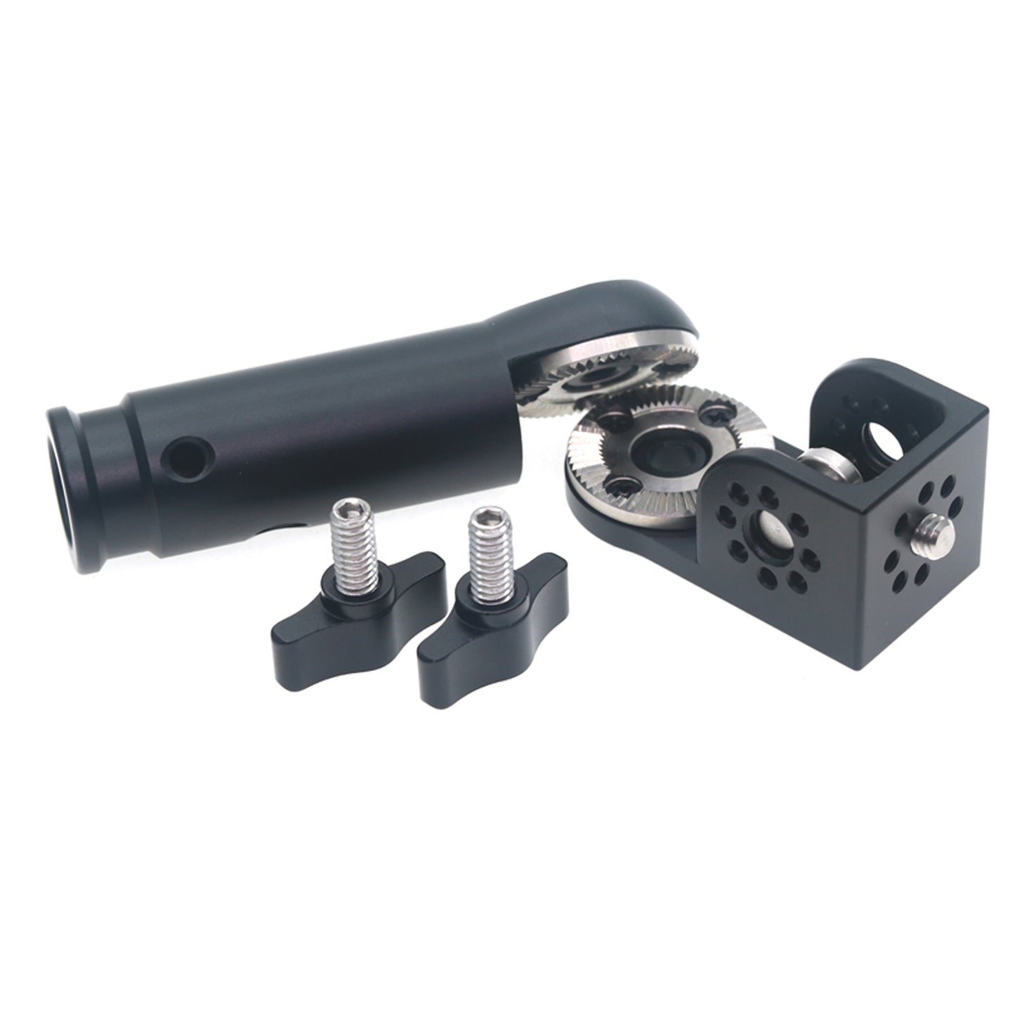 Monitor Swivel Bracket, Square 3/8" Three-Side Expansion Video Monitor Bracket for Arri Red Sony Transmission, Articulated Mount Monitor Buckle Kit