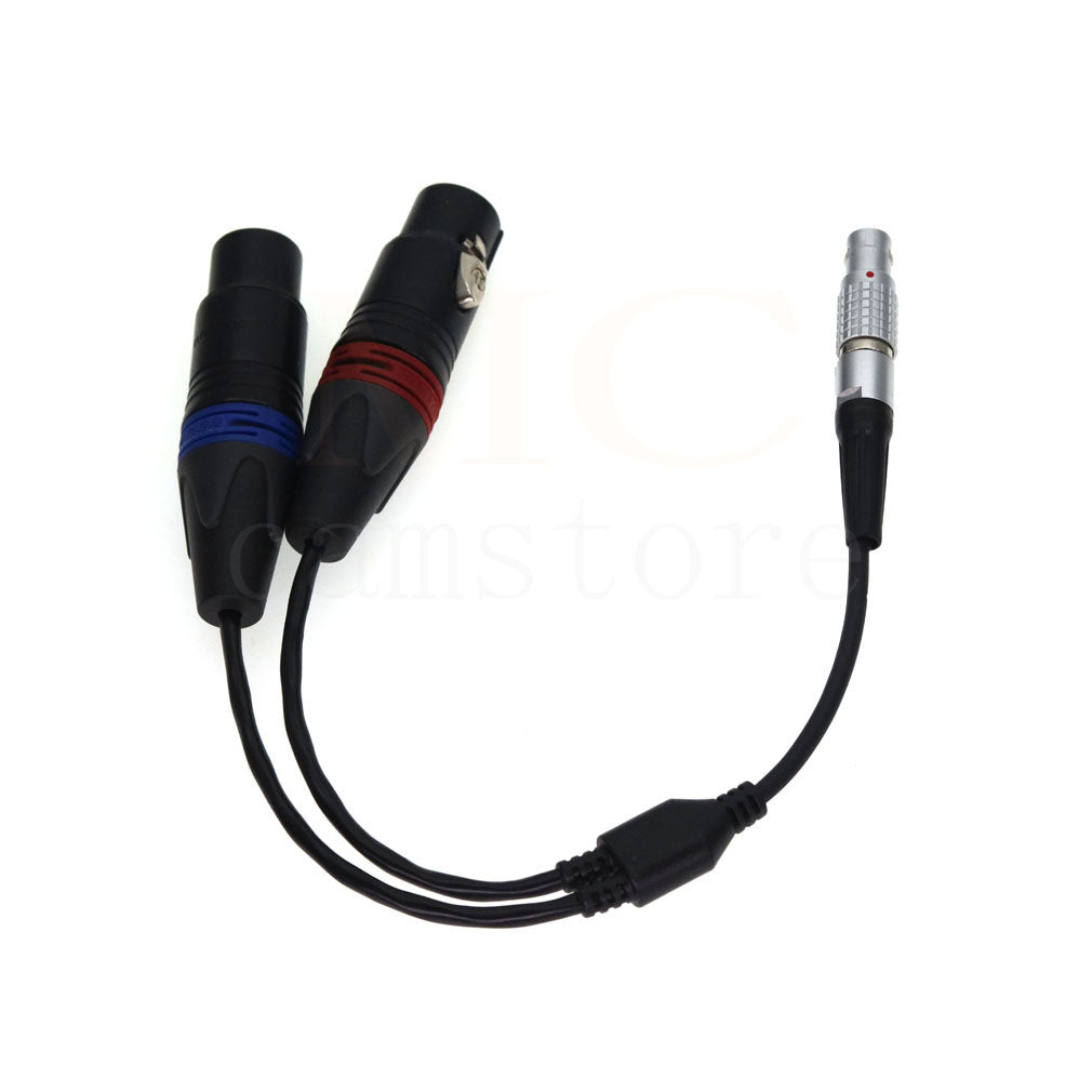 Atomos Right angle 10Pin to 2x XLR Breakout Audio Input Output Cable for Shogun Recorder/Monitor