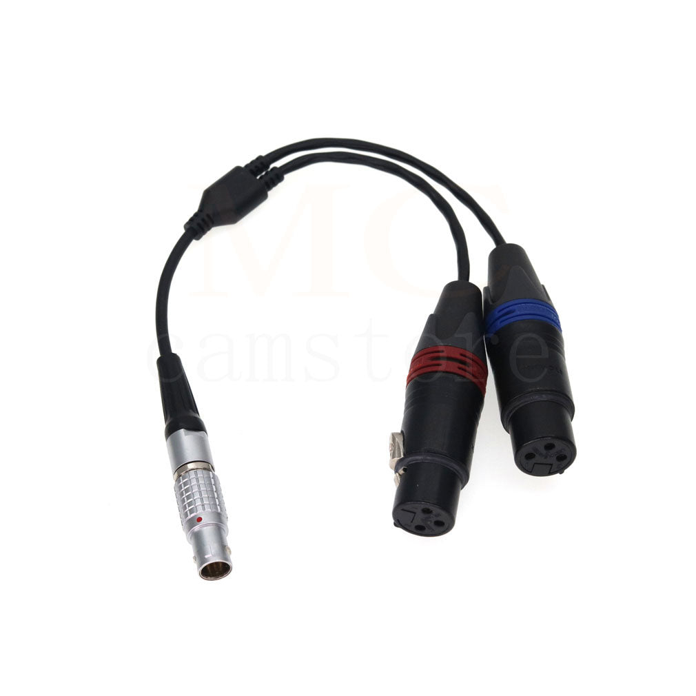 Atomos Right angle 10Pin to 2x XLR Breakout Audio Input Output Cable for Shogun Recorder/Monitor