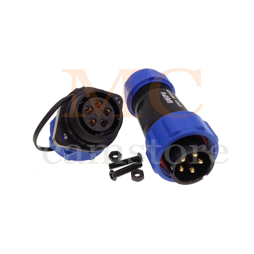 WEIPU SP21 IP68 Waterproof Connector, 2 3 4 5 5B 5C 6 6B 7 9 12 15pin Industrial Aviation LED Lamp Power Cable Plug Socket