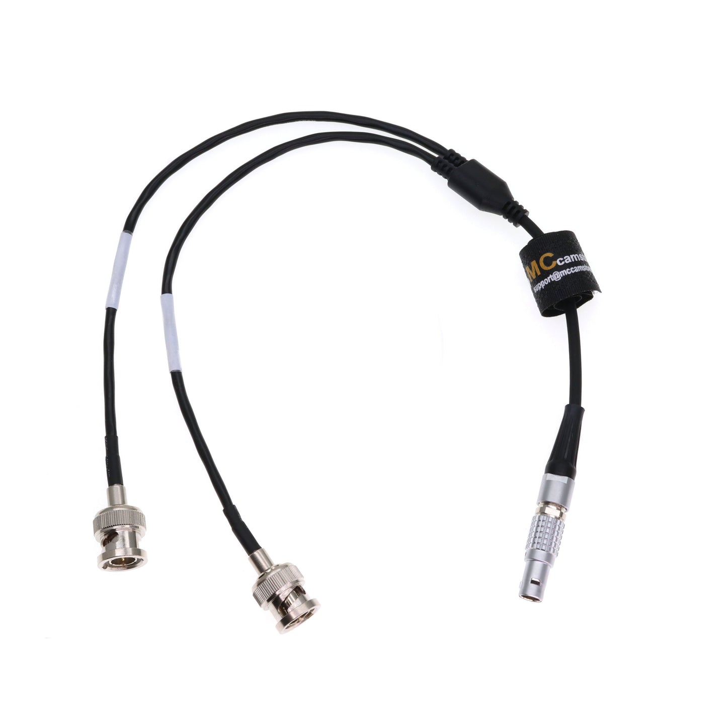 Sound Devices XL-LB2 0B 5pin Right Angle to Double BNC Time Code Input Output Cable