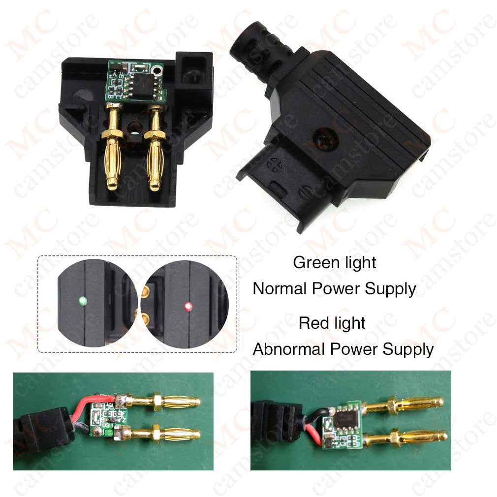 Y-type PCB Chip protect Camera Reverse protection safe d tap ptap power supply diy cable for 4k camera film monitor recorder plug jack connector