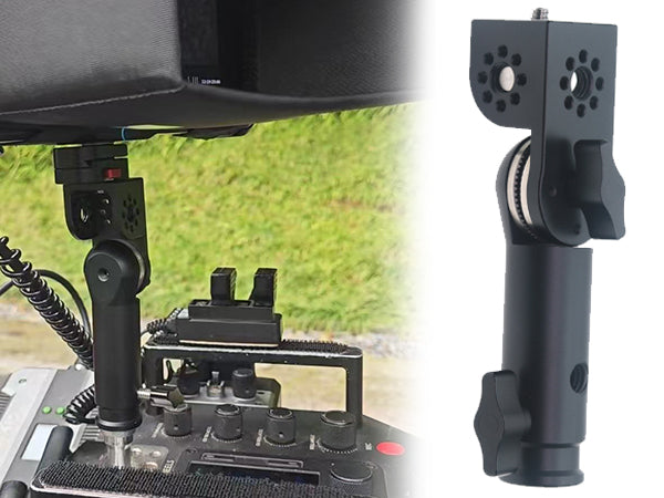 Monitor Swivel Bracket, Square 3/8" Three-Side Expansion Video Monitor Bracket for Arri Red Sony Transmission, Articulated Mount Monitor Buckle Kit