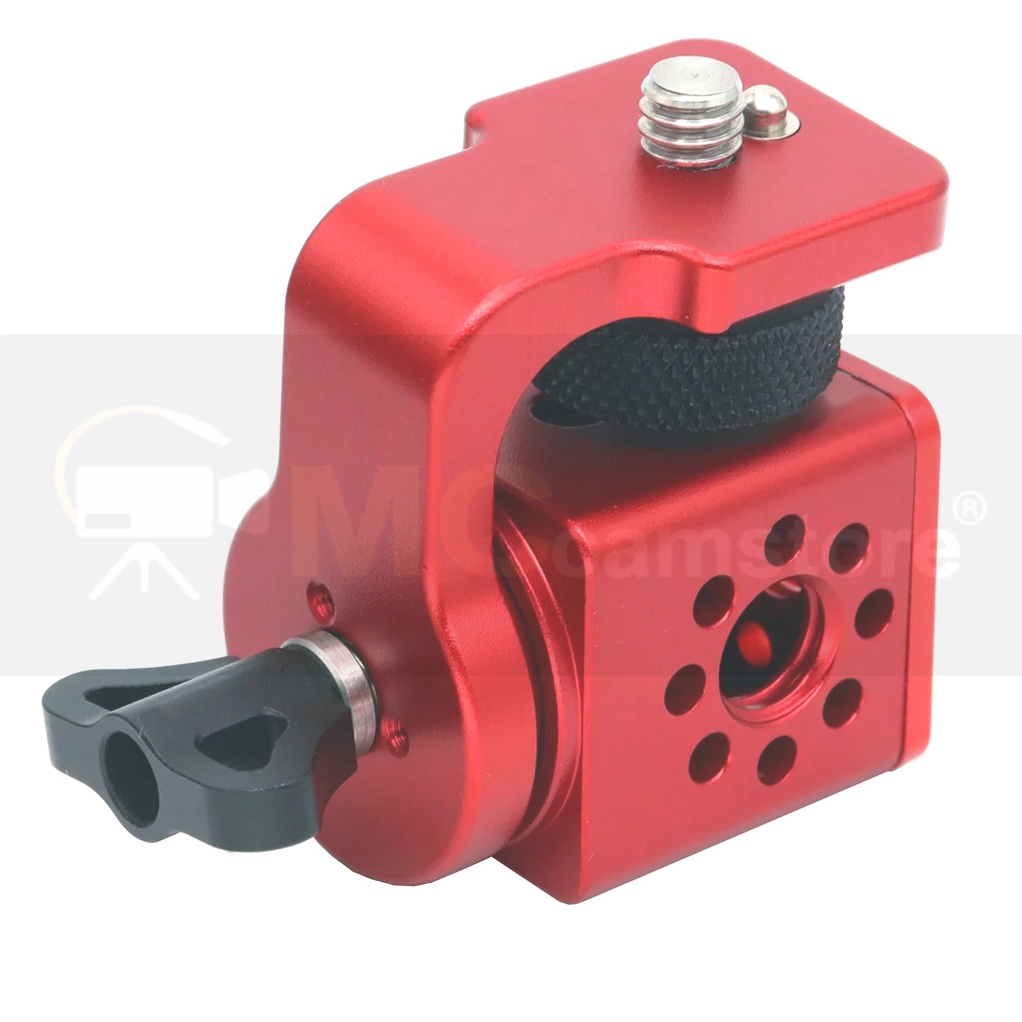 Rotating Pan Tilt Bracket Monitor Bracket, Adjustable Back and Forth Tripod Mount Ball Head DSLR Camera Arca Swiss Compatible with Locating Pins 3/8" 1/4" Fixed Screws