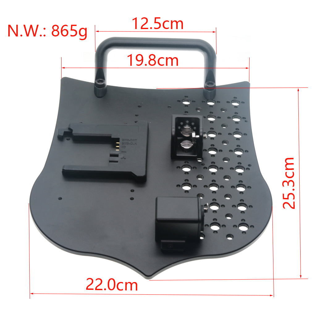 B-mount Battery Power Back XLR 3pin Power Output Handle Fixing Plate for ARRI S35 mini miniLF Camera is used separate