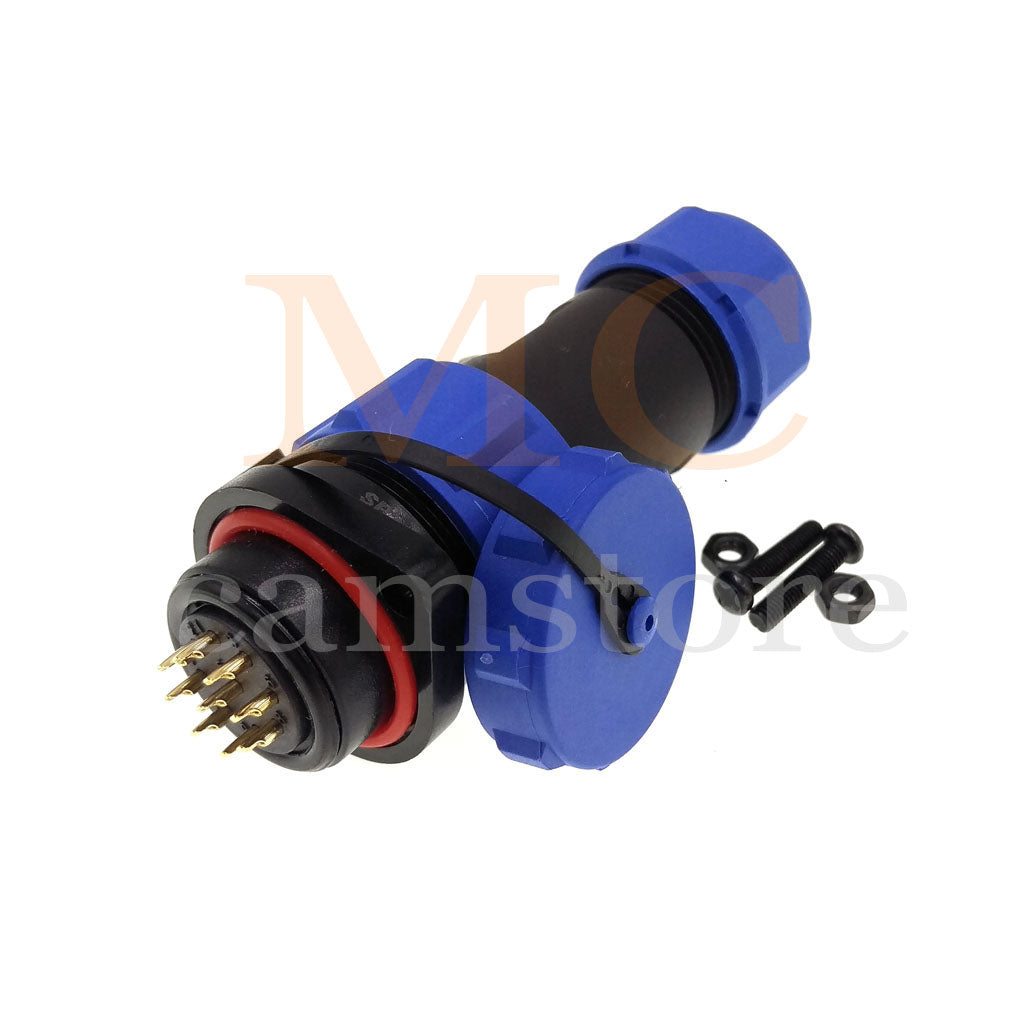 WEIPU SP21 IP68 Waterproof Connector, 2 3 4 5 5B 5C 6 6B 7 9 12 15pin Industrial Aviation LED Lamp Power Cable Plug Socket