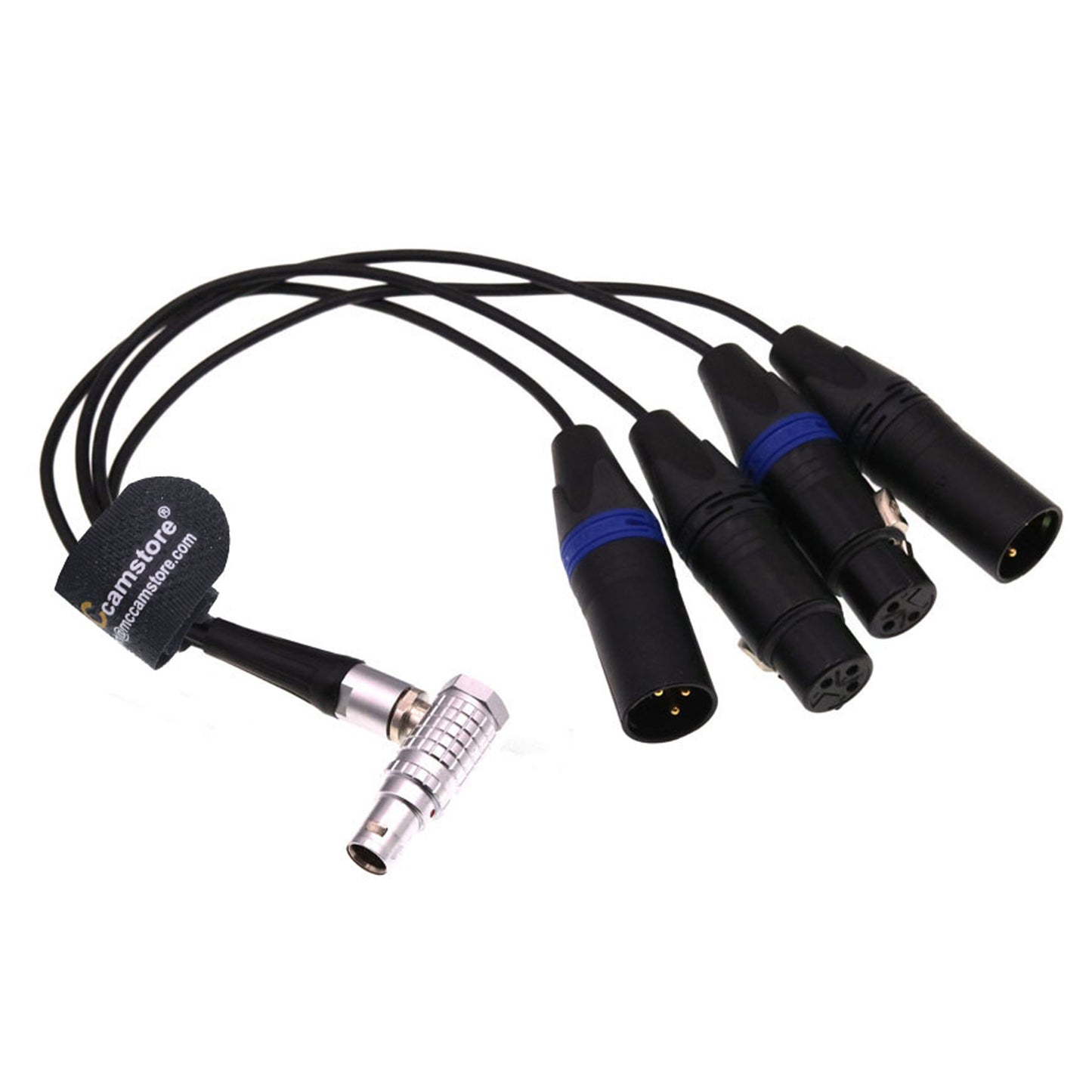 10Pin to 2X 3Pin XLR Male and 2X XLR 3 pin Female Breakout Audio Input Output Cable for Atomos Shogun Ninja Inferno Flame Monitor Recorder Audio Splitter Cable