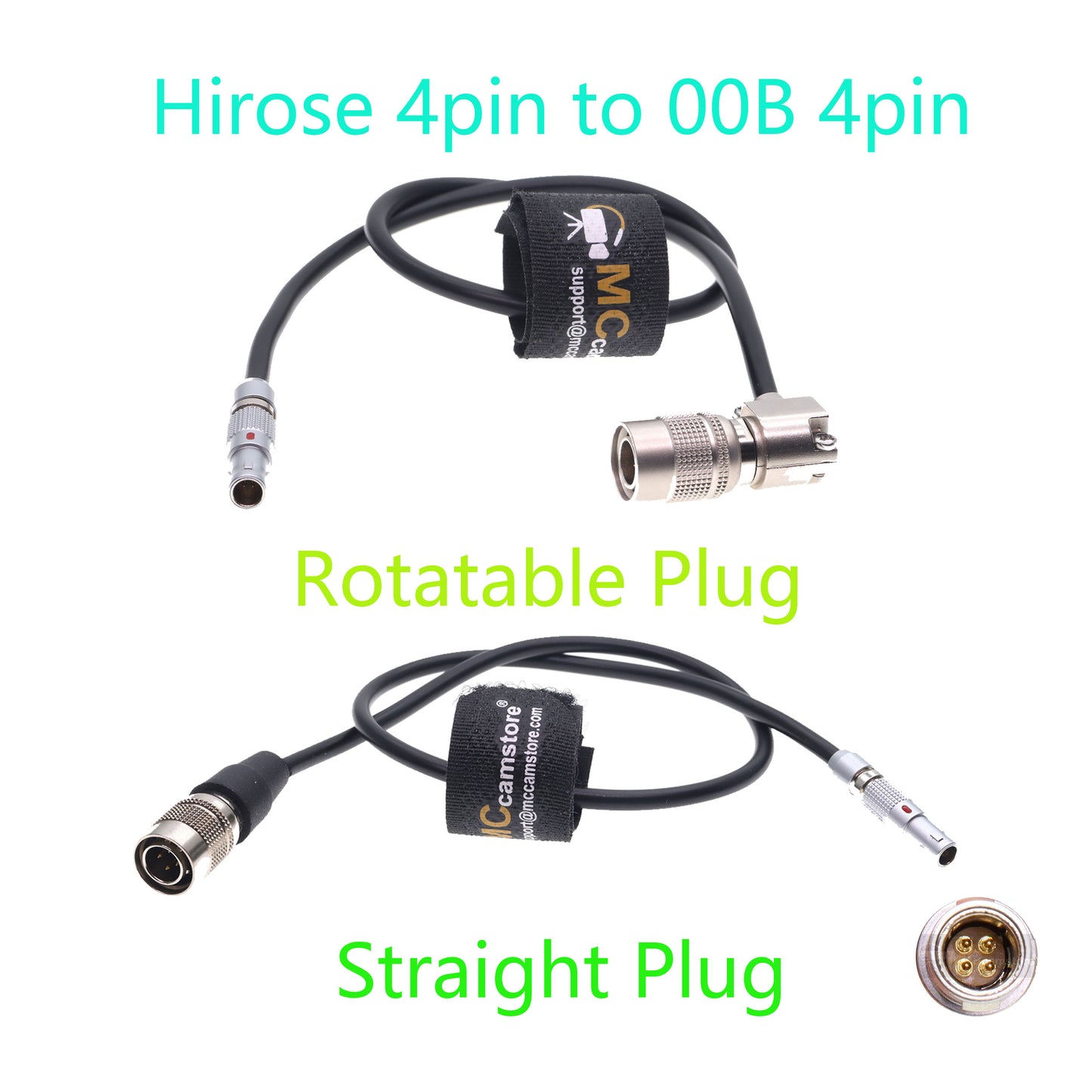 00B 4pin Male to Hirose 4pin Male Camera Control Cable for Teradek RT Latitude for Sony F5 F55
