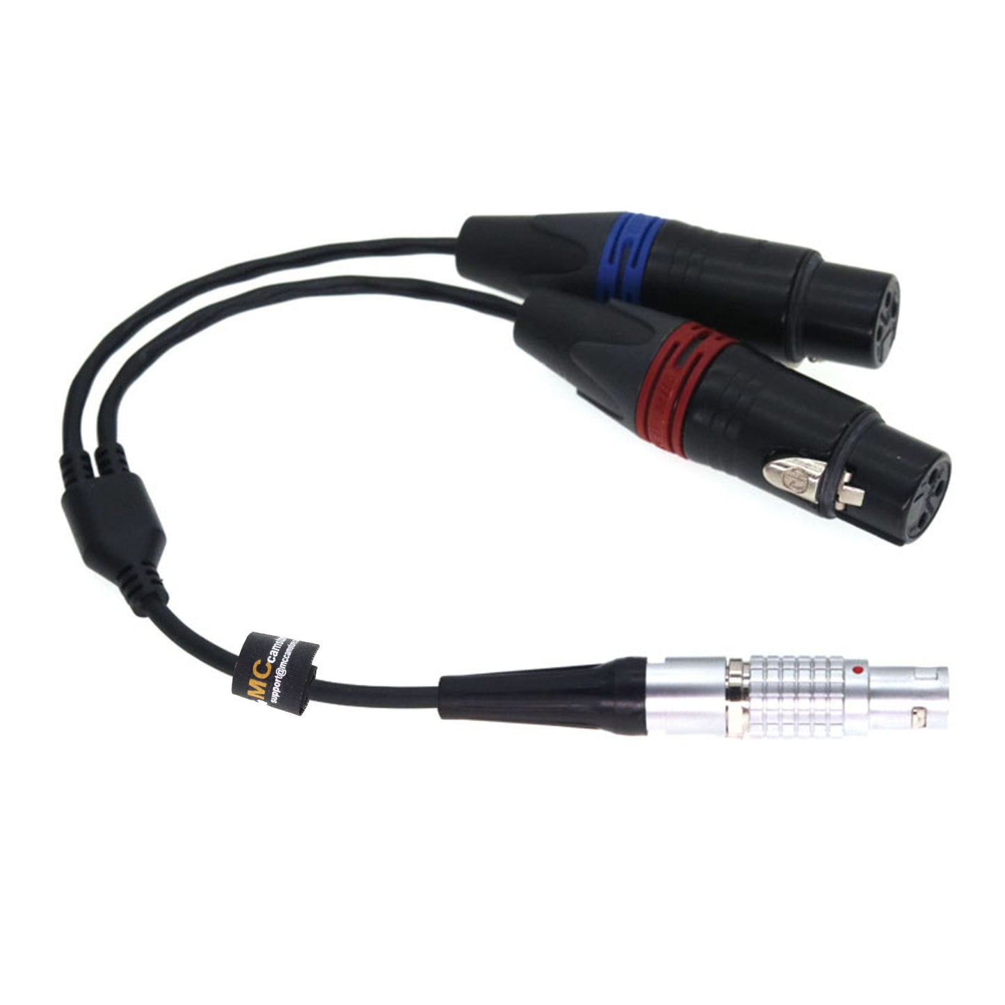 10Pin to Dual XLR 3Pin Female Atomos Breakout Audio Input Splitter Cable for Atomos Shogun Ninja Inferno Flame Audio Input Splitter Cable