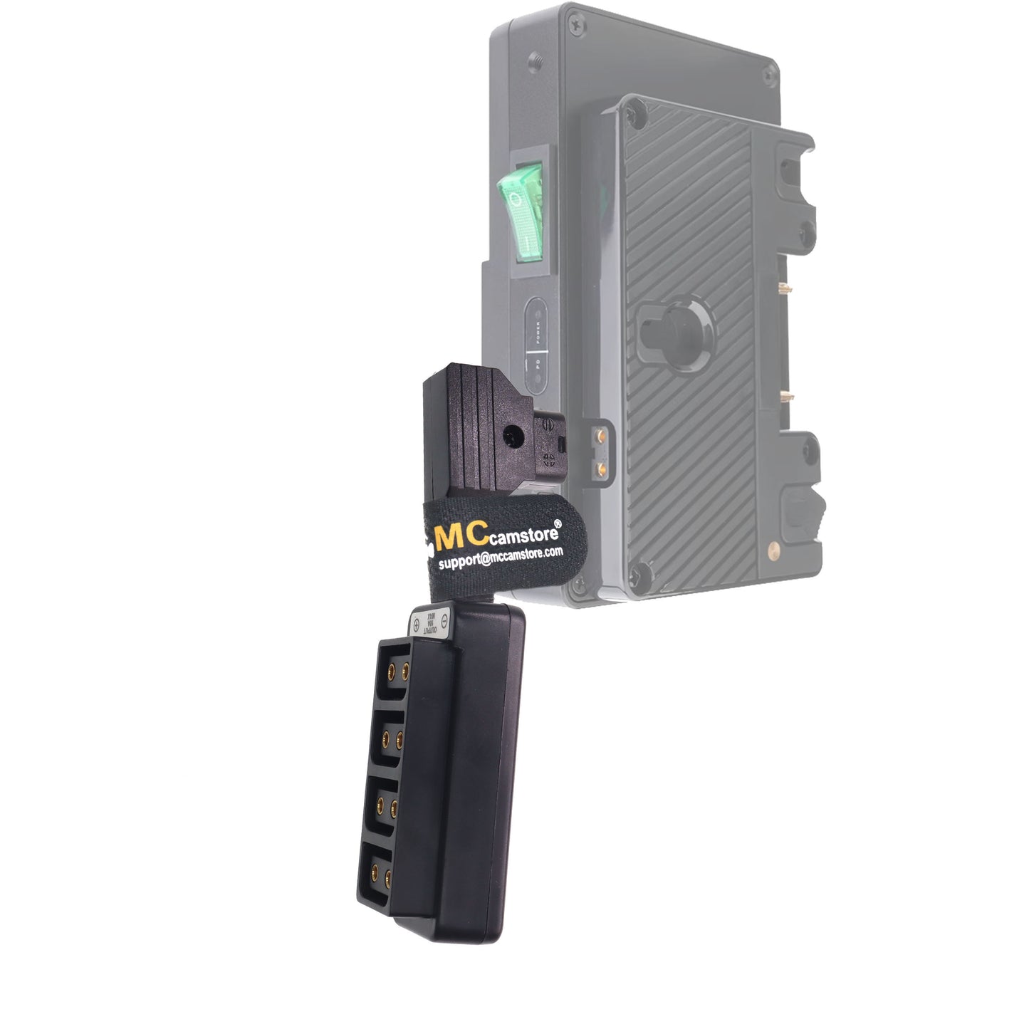 Ultrashort D tap to 4 Port Power Tap P-tap Strip D-tap Splitter Hub Cpmpatible for ARRI RED Teradek SmallHD V-Mount Gold-Mount Steadicam with D-Tap Output