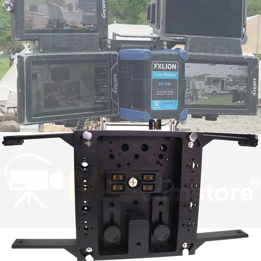Portable Monitor Magic Arm with D tap Splitter Cable, Image Transmission Magic Leg, Monitor Splitter, V-Mount Battery Separation Multi-Function Monitors Bracket