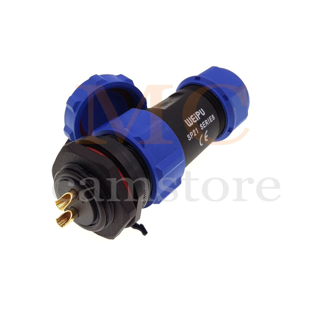 WEIPU SP21 IP68 Waterproof Connector, 2 3 4 5 5B 5C 6 6B 7 9 12 15pin Industrial Aviation LED Lamp Power Cable Plug Socket