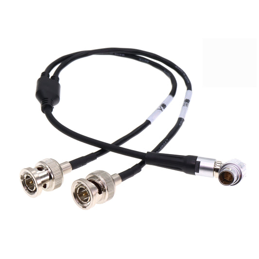TIME Code Input Output Cable for Sound Devices XL-LB2 0B 5 Pin Male to BNC Timecode Cable