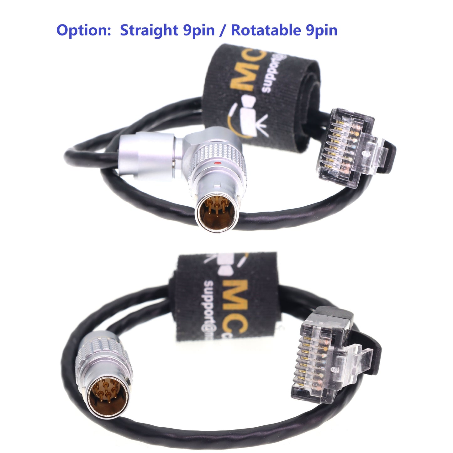 RED Camera Gig-E DSMC Rotatable EXT 9-pin TO Cat5e Ethernet RJ45 Connector for Data Transmission Through Teradek COLR