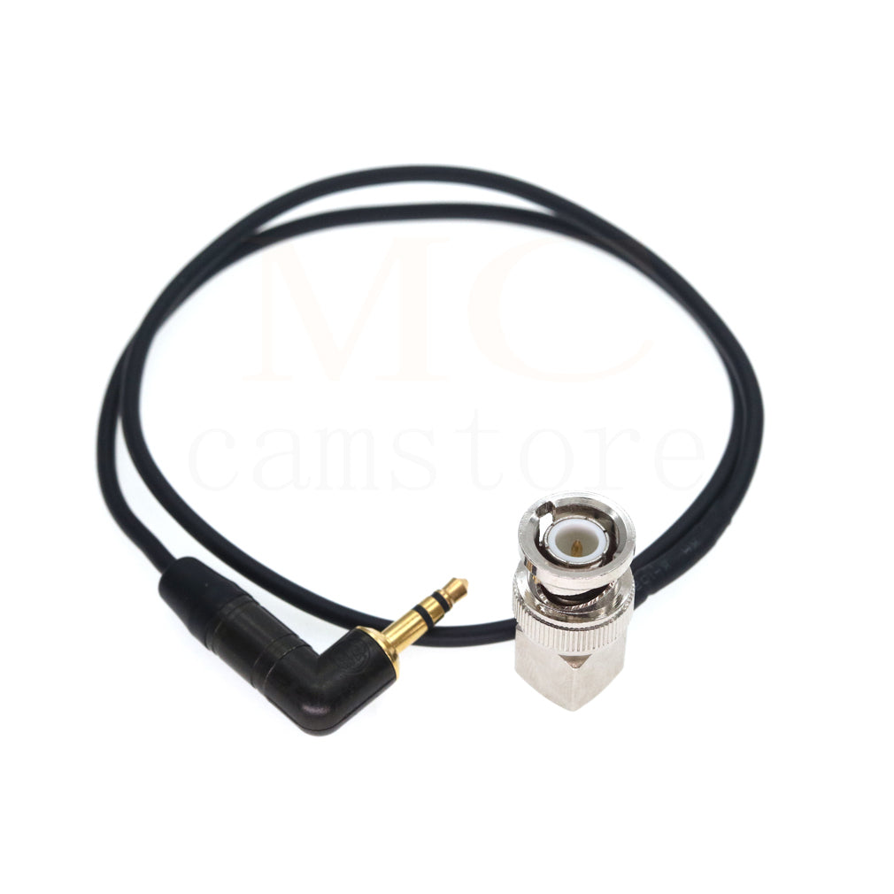NEUTRIK 3.5mm Mini TRS Jack TENTACLE To Elbow BNC Timecode Cable For Canon C300 / C500, Sony PDW 700 / EX3 / PMW 200, ARRI Amira
