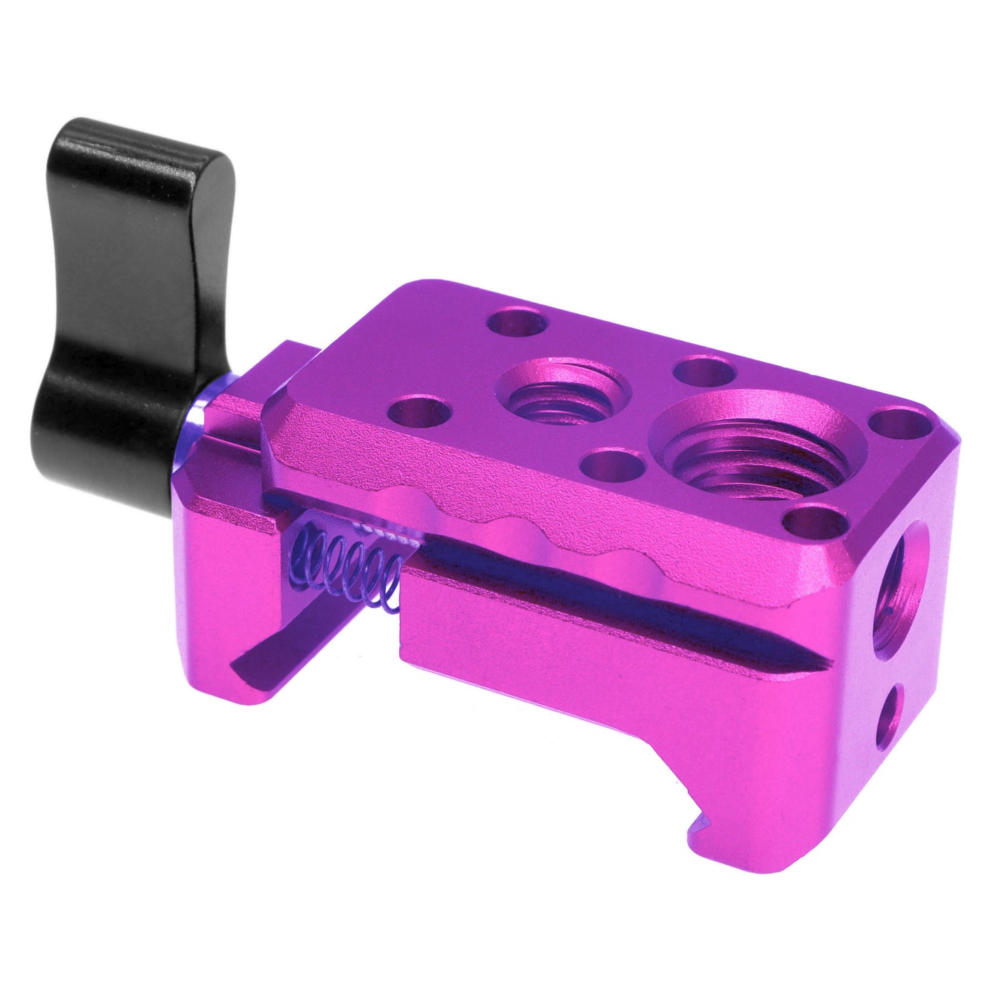 Quick Release NATO Clamp with 1/4"-20 3/8"-16 Thread for Cold Shoe Monitor Support Standard NATO-Clamp for Camera Cage Friction Arm Ballhead Monitor Mount