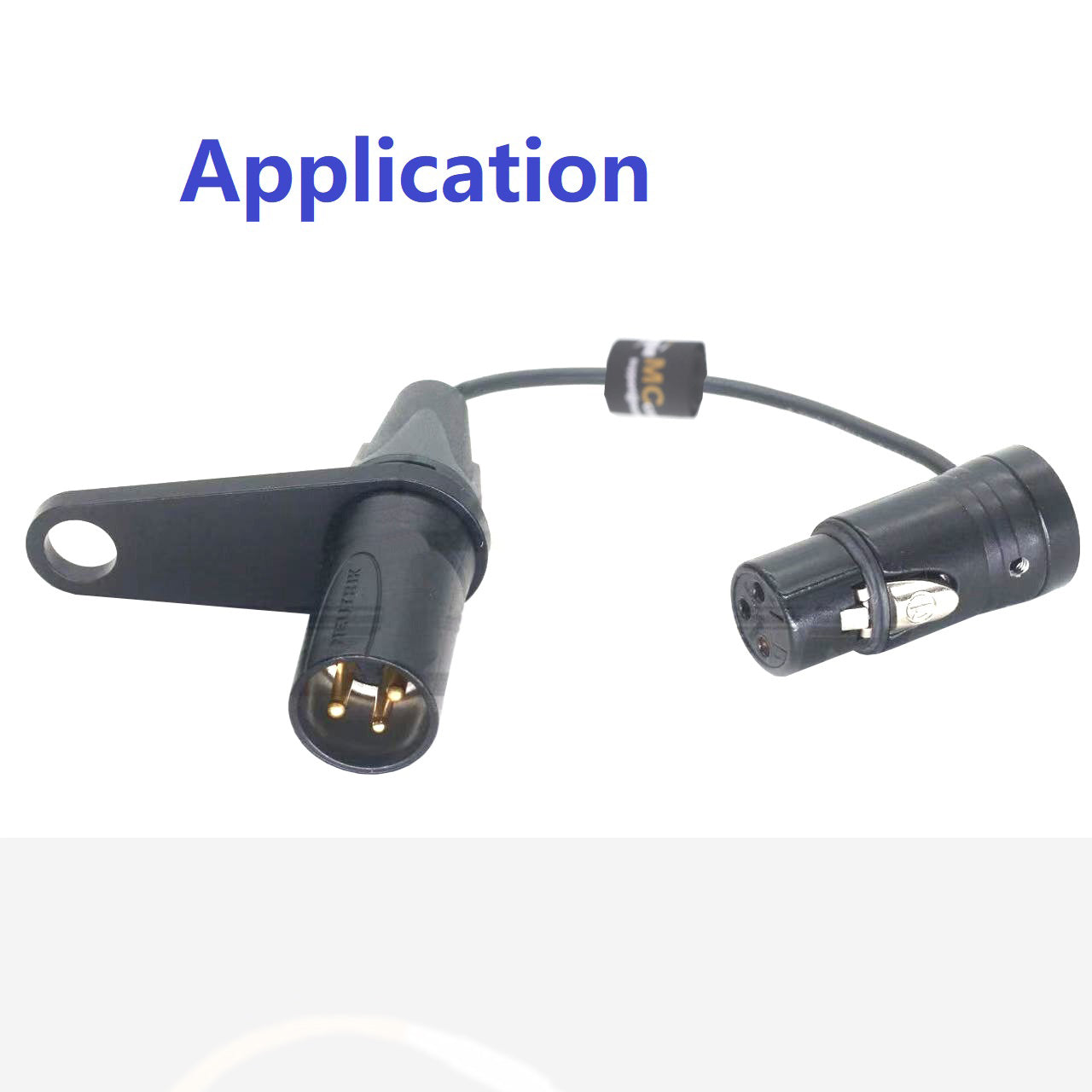 Boom Cable Interlock for Boompoles for Ambient Qat Eco Kabel Boom Accessory for NEUTRIK XLR Connectors, 3pcs Pack