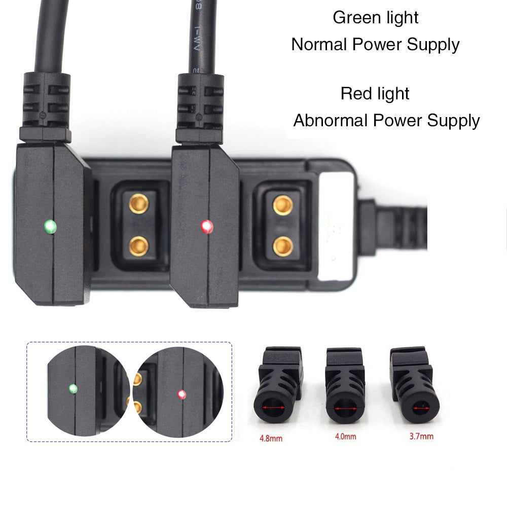 Y-type PCB Chip protect Camera Reverse protection safe d tap ptap power supply diy cable for 4k camera film monitor recorder plug jack connector