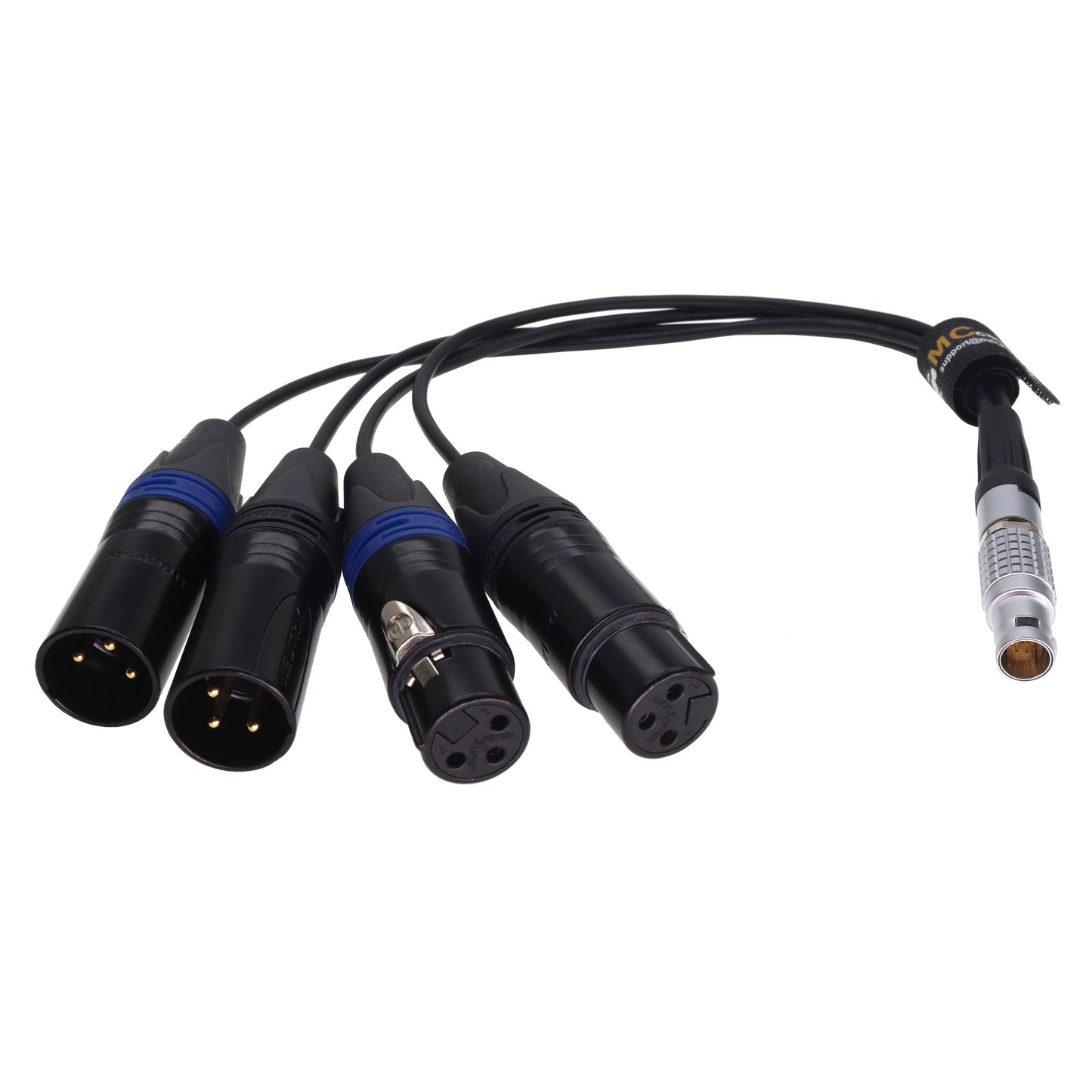 10Pin to 2X 3Pin XLR Male and 2X XLR 3 pin Female Breakout Audio Input Output Cable for Atomos Shogun Ninja Inferno Flame Monitor Recorder Audio Splitter Cable