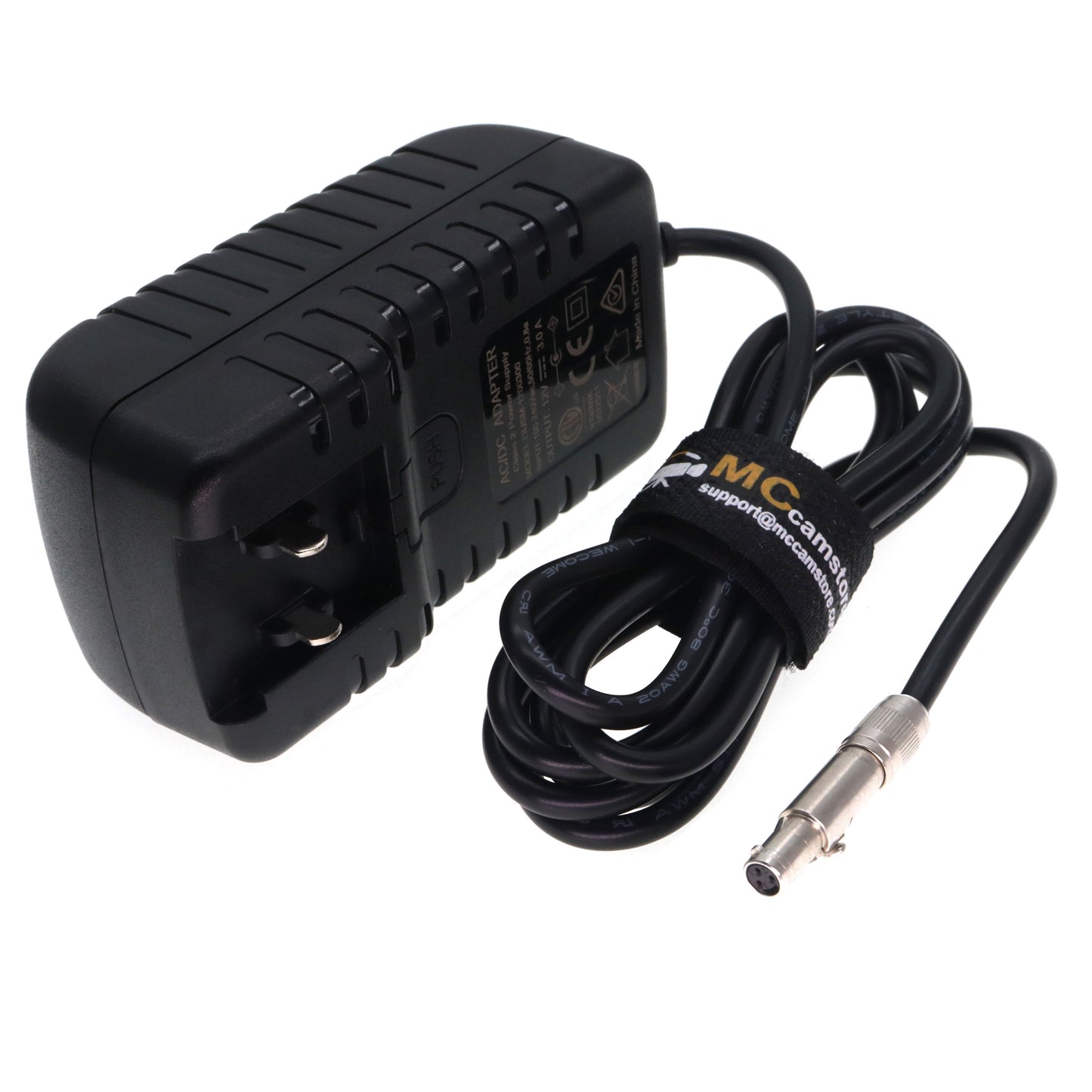 Wall AC to DC 12V 3A Power Adapter for Convergent Design Odyssey 7 7Q 7Q+ & Apollo Monitor Recorder