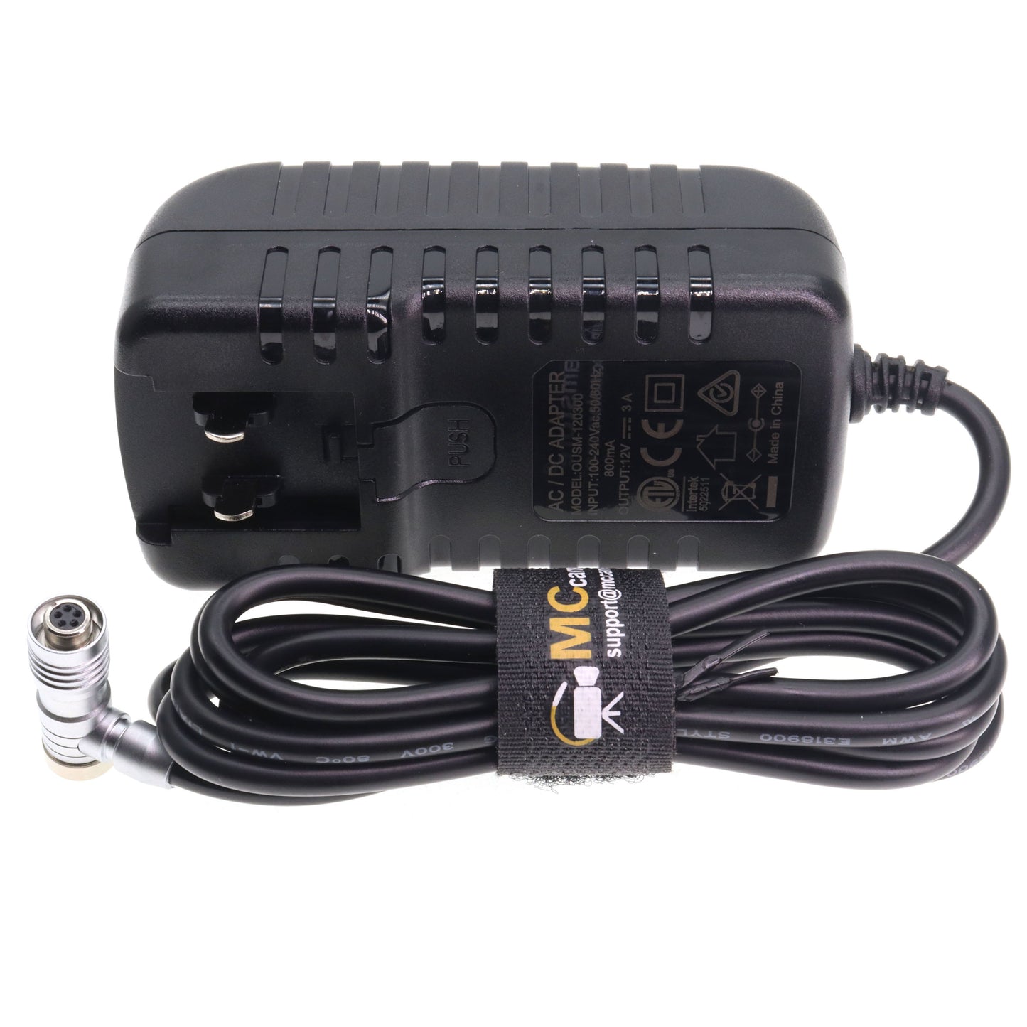 AC Power Supply Adapter for IKAN PortKeys LH5PII LH5PII LH5H LH5P Monitor, 5 Pin DC Power Cable 12V 3A