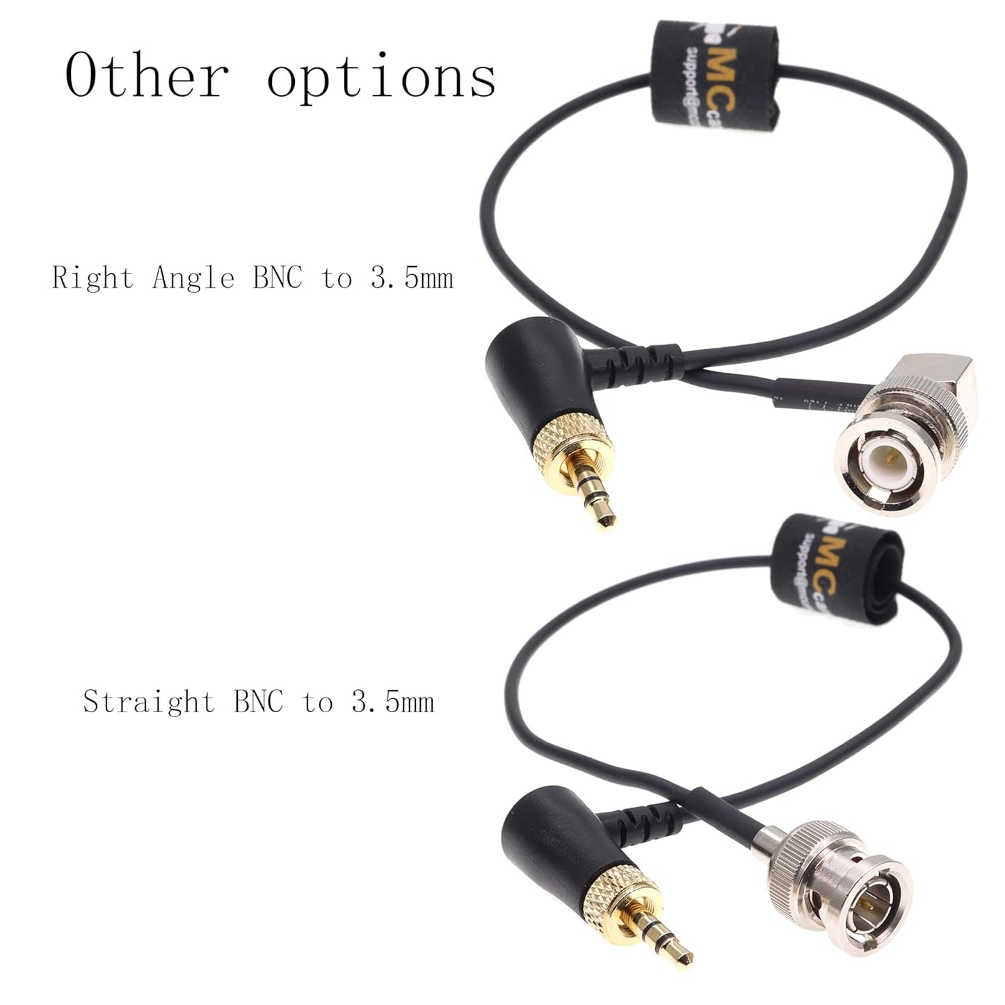 BNC to 3.5mm TRS Timecode Cable for Canon C70 F55 FX9 Zaxcom Zoom F4 F8 F8n from Deity TC-1 Time Code Generator Box
