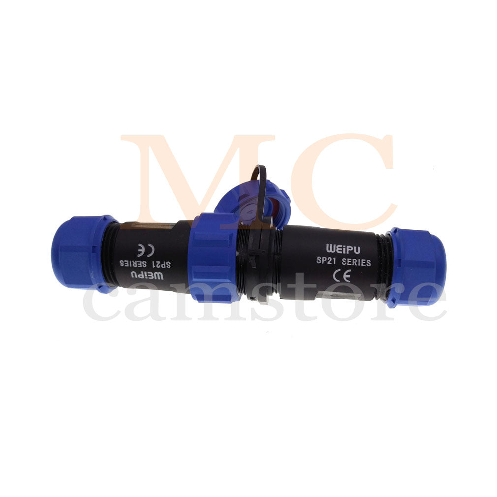 WEIPU SP21 IP68 Waterproof Connector, 2 3 4 5 5B 5C 6 6B 7 9 12 15pin Industrial Aviation LED Lamp Power Cable Plug Socket