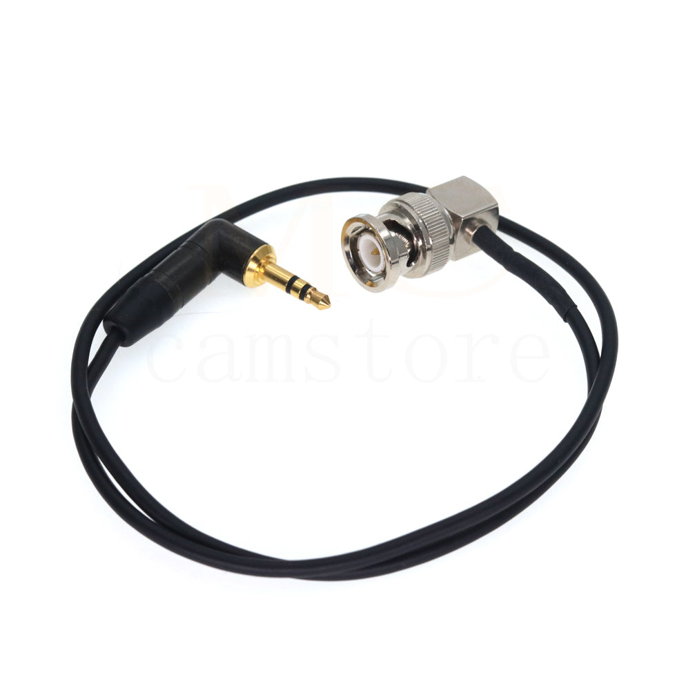 NEUTRIK 3.5mm Mini TRS Jack TENTACLE To Elbow BNC Timecode Cable For Canon C300 / C500, Sony PDW 700 / EX3 / PMW 200, ARRI Amira
