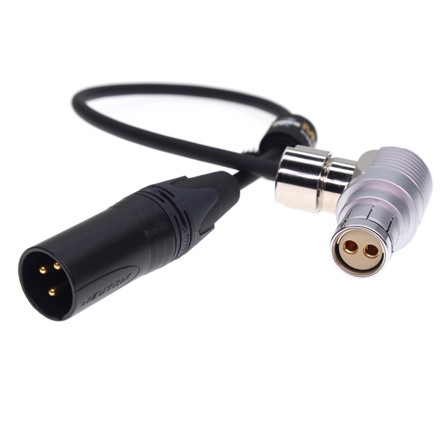 Alexa XT Power Cable, XT Right Angle 2 pin Famale to XLR 3 Pin for Arri Alexa XT SXT/Alexa 65/ Arriflex 435 Camera Power Cable