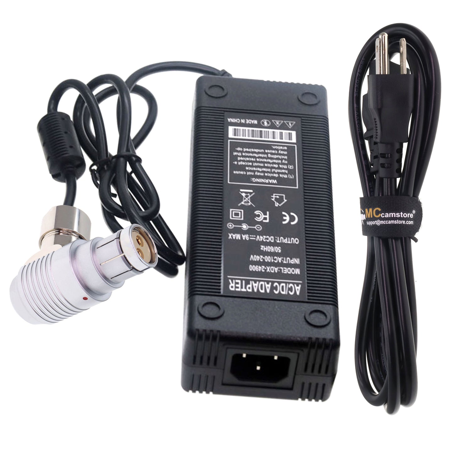 AC DC Power Supply Adapter 24V for ARRI Alexa XT SXT LF SXT-W Classic Camera, 2 Pin Female Connector