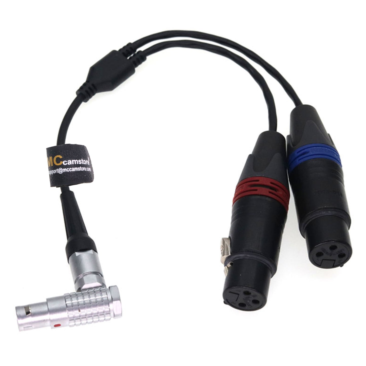 10Pin to Dual XLR 3Pin Female Atomos Breakout Audio Input Splitter Cable for Atomos Shogun Ninja Inferno Flame Audio Input Splitter Cable