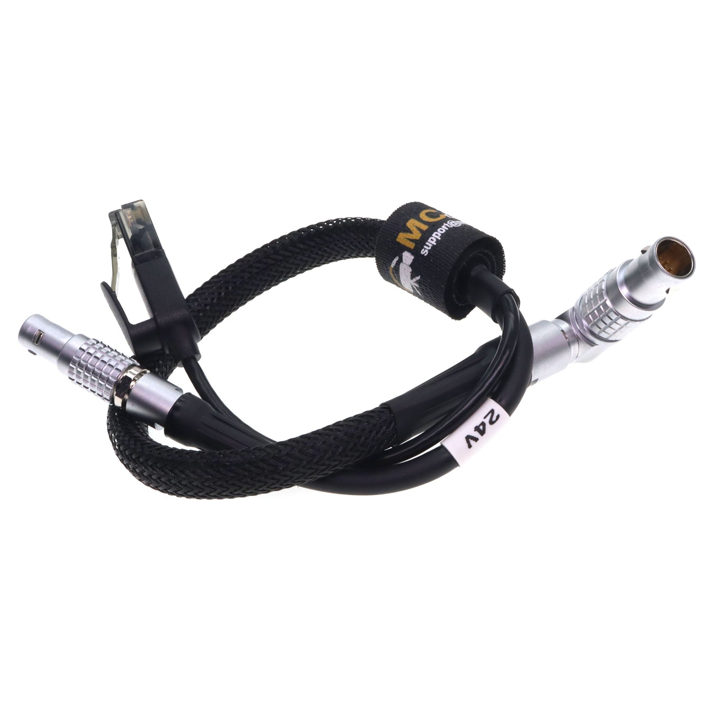 ARRI ETH Rotatable Right Angle 10 Pin to RJ45 and 2 Pin Male 24V Power Cable for Bit Part Bitbox ARRI Alexa Mini LF LF Mini SXT 35 Camera Teradek COLR