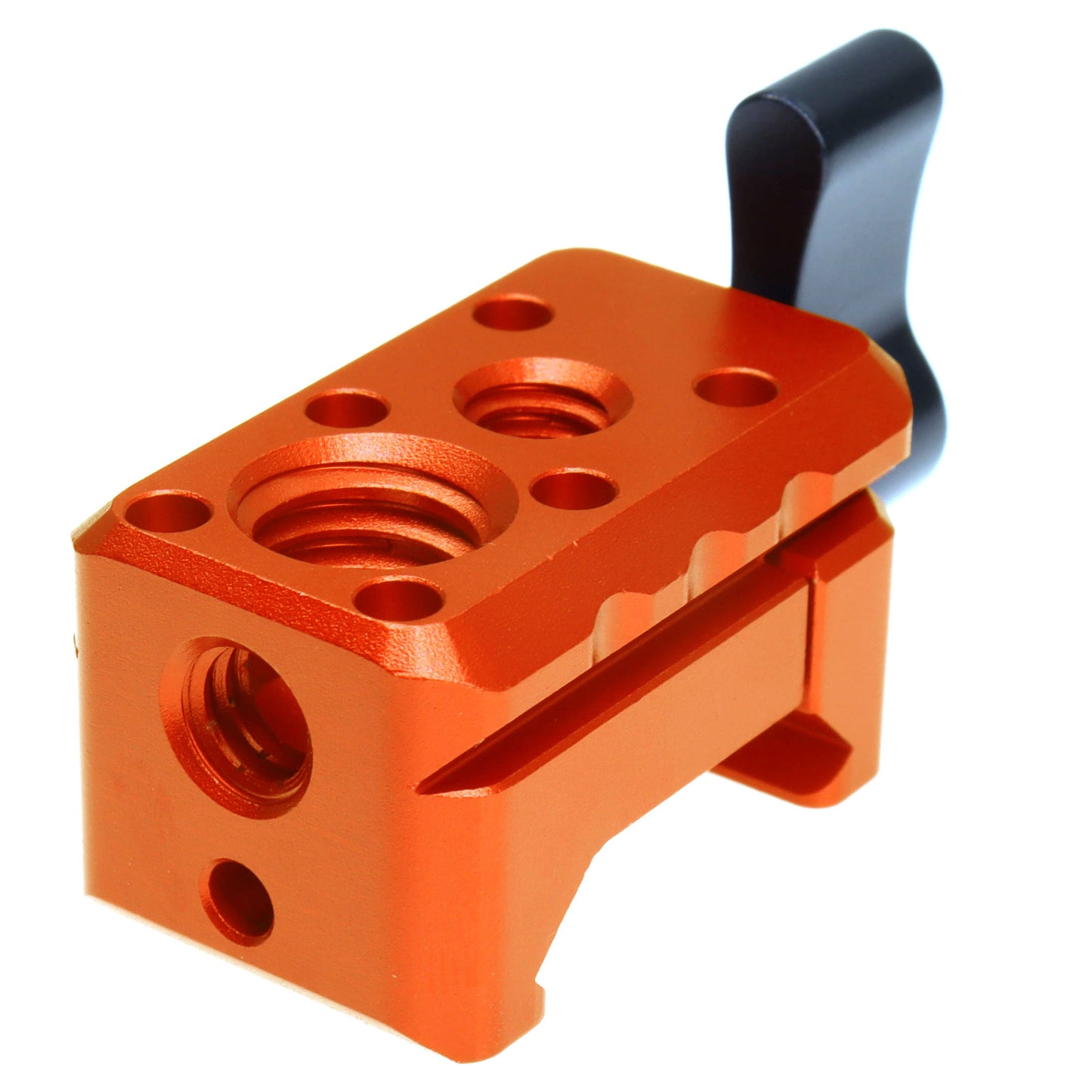 Quick Release NATO Clamp with 1/4"-20 3/8"-16 Thread for Cold Shoe Monitor Support Standard NATO-Clamp for Camera Cage Friction Arm Ballhead Monitor Mount