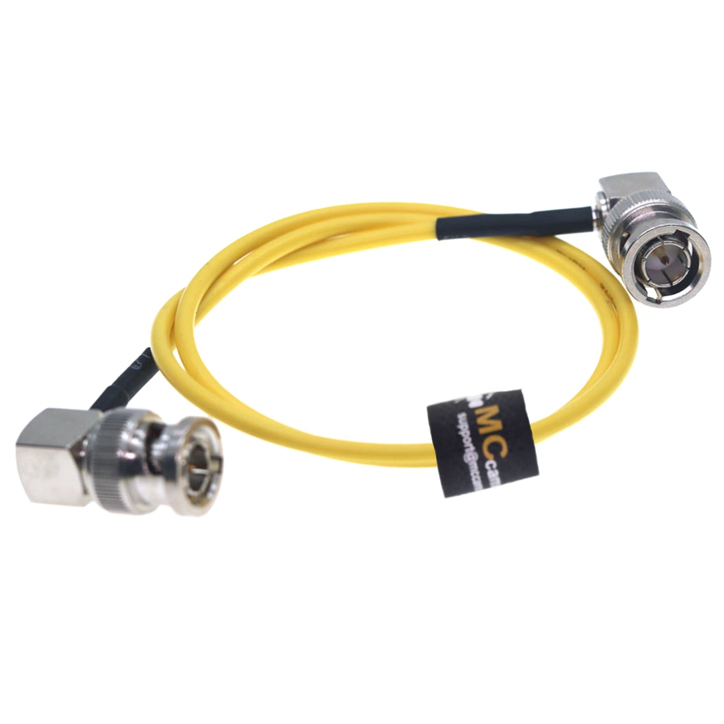 Coaxial BNC Right Angle BNC to BNC Cable for BMPCC Video Camera Monitor Recorder Video Equipment, 2pcs pack