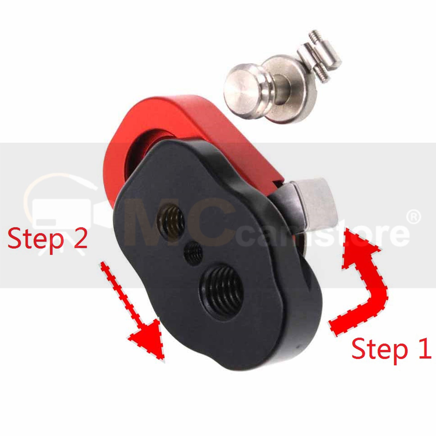 Quick Release Lock Mount Plate Bracket for ARRI RED Camera Monitor Wireless Focus Motor Mini Lock Quick Release System, Black