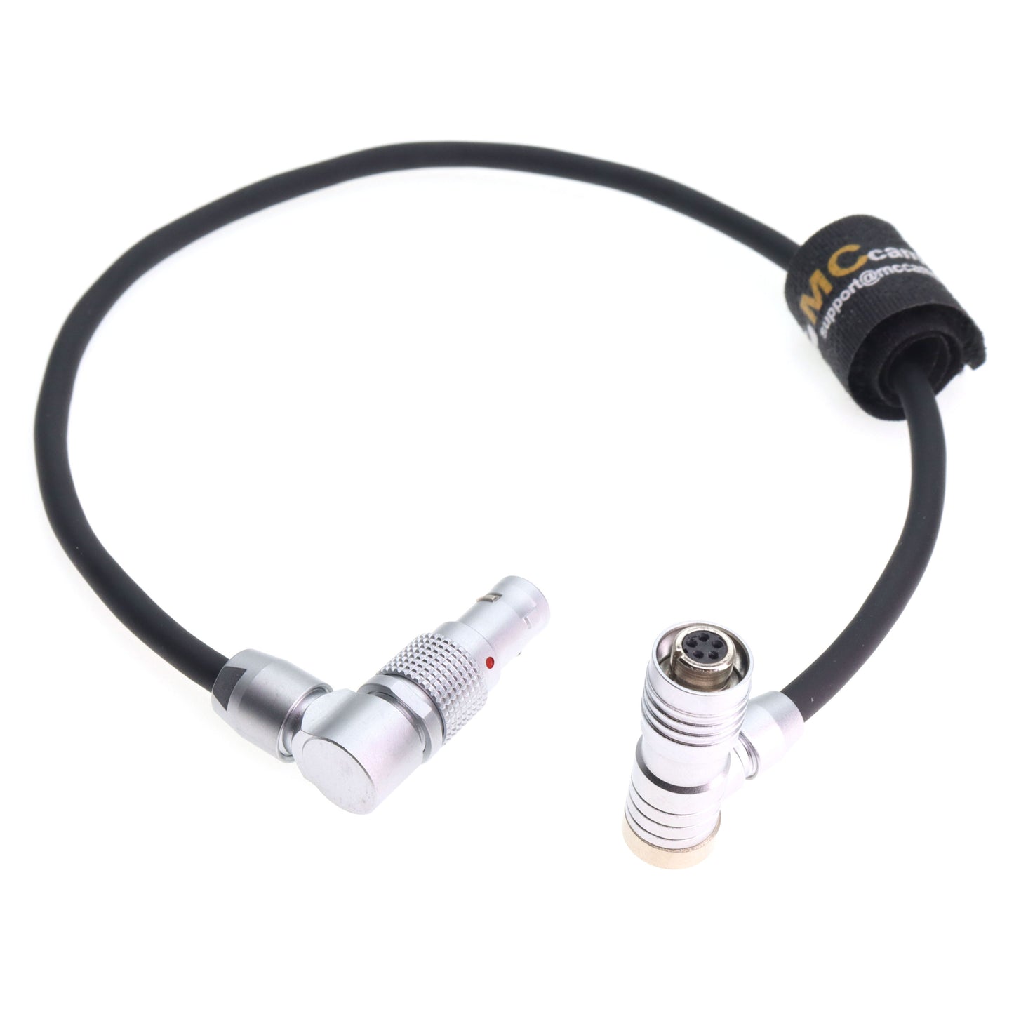 Rotatable 0B 2 Pin to Angle 5 Pin Female Power Cable for Teradek ARRI RED SmallHD Paralinx Preston Transvideo Offhollywood Switronix Camera to Portkeys LH5P LH5H Monitor
