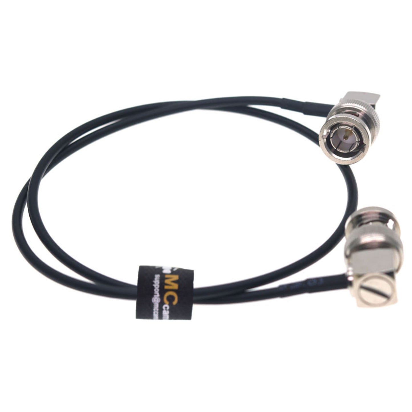 Coaxial BNC Right Angle BNC to BNC Cable for BMPCC Video Camera Monitor Recorder Video Equipment, 2pcs pack