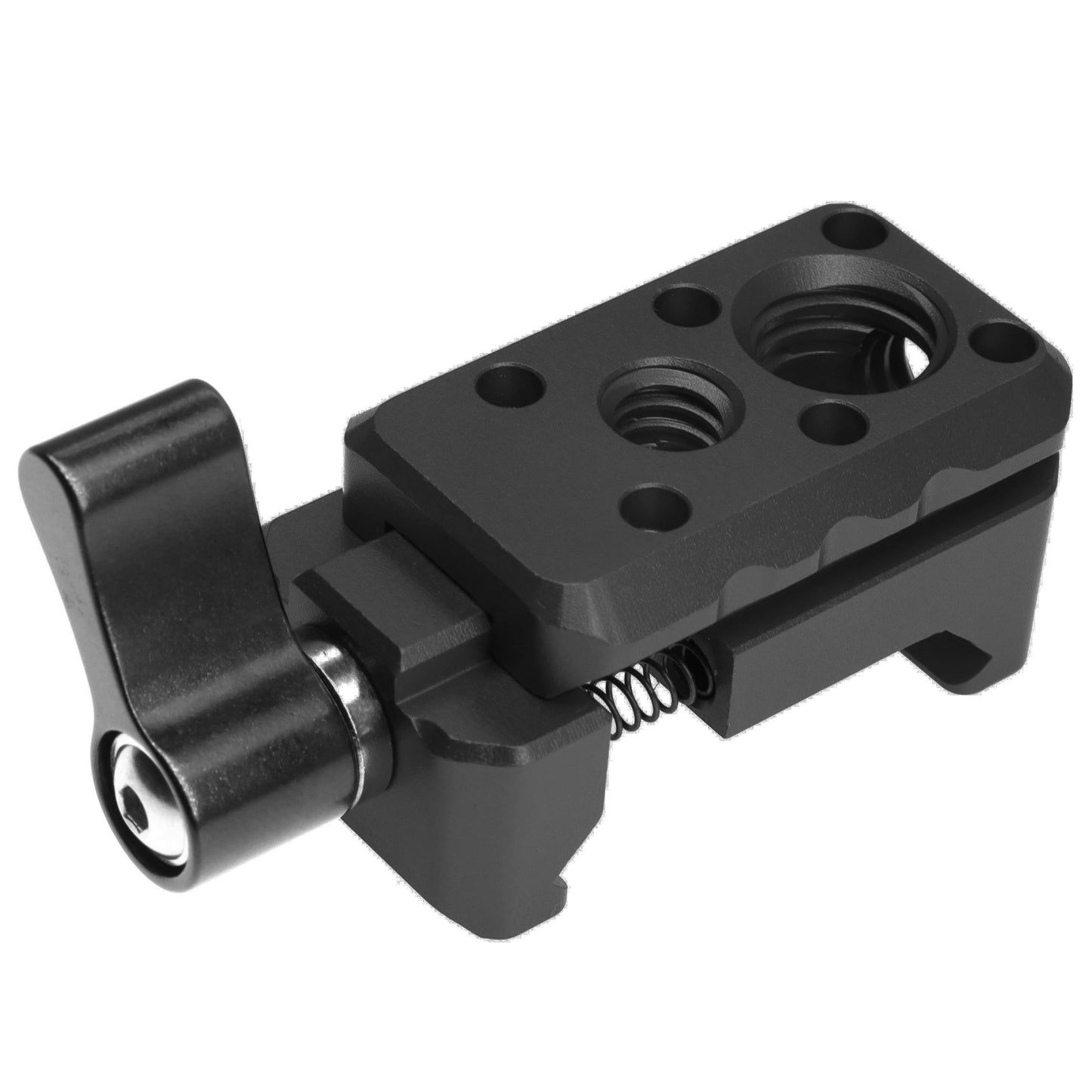 Quick Release NATO Clamp with 1/4"-20 3/8"-16 Thread for Cold Shoe Monitor Support Standard NATO-Clamp for Camera Cage Friction Arm Ballhead Monitor Mount