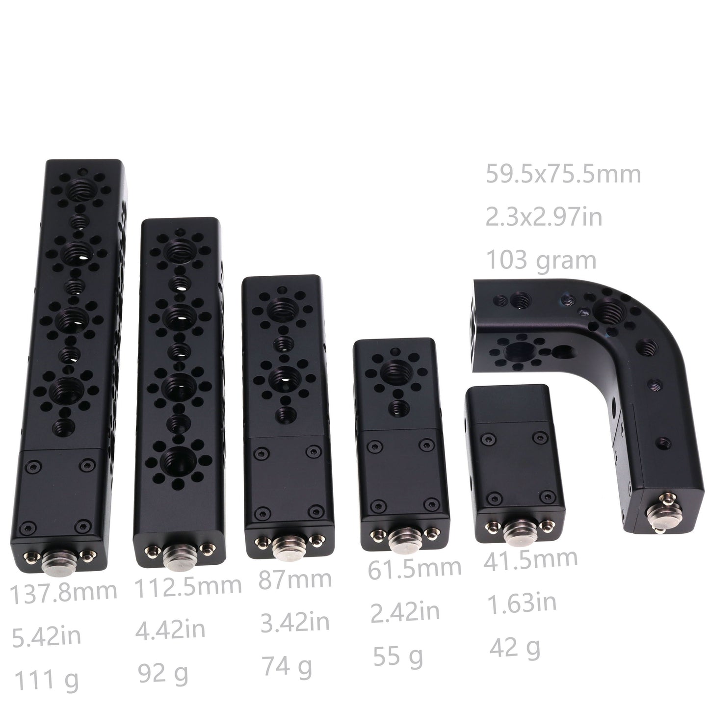 Portable Top Handle Extension with 3/8 1/4 Locating Pins for Sony ARRI RED Camera, Multiple Mounting Holes, Professional Video Accessories Al DIY Fixture Camera Handle Grip