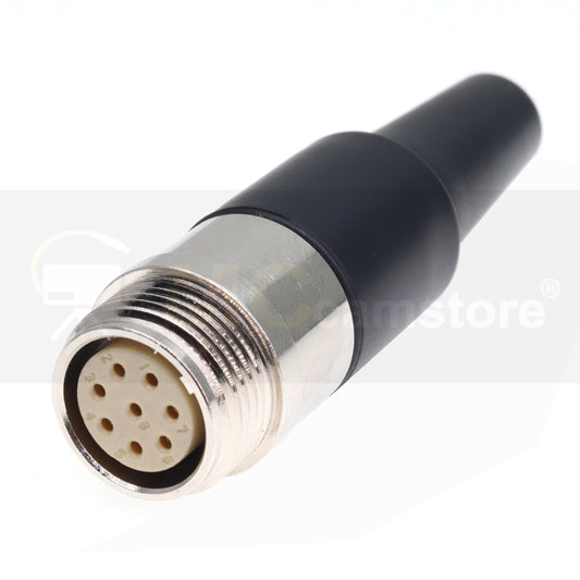 8 Pin Female Inline Socket R01-06J9-8F Female Thread Lock Connector for VZ-C8C20 Servo Lens Conversion Cable for Canon Jimmy Jib G-Zoom VariZoom Zoom Control 8-Pin