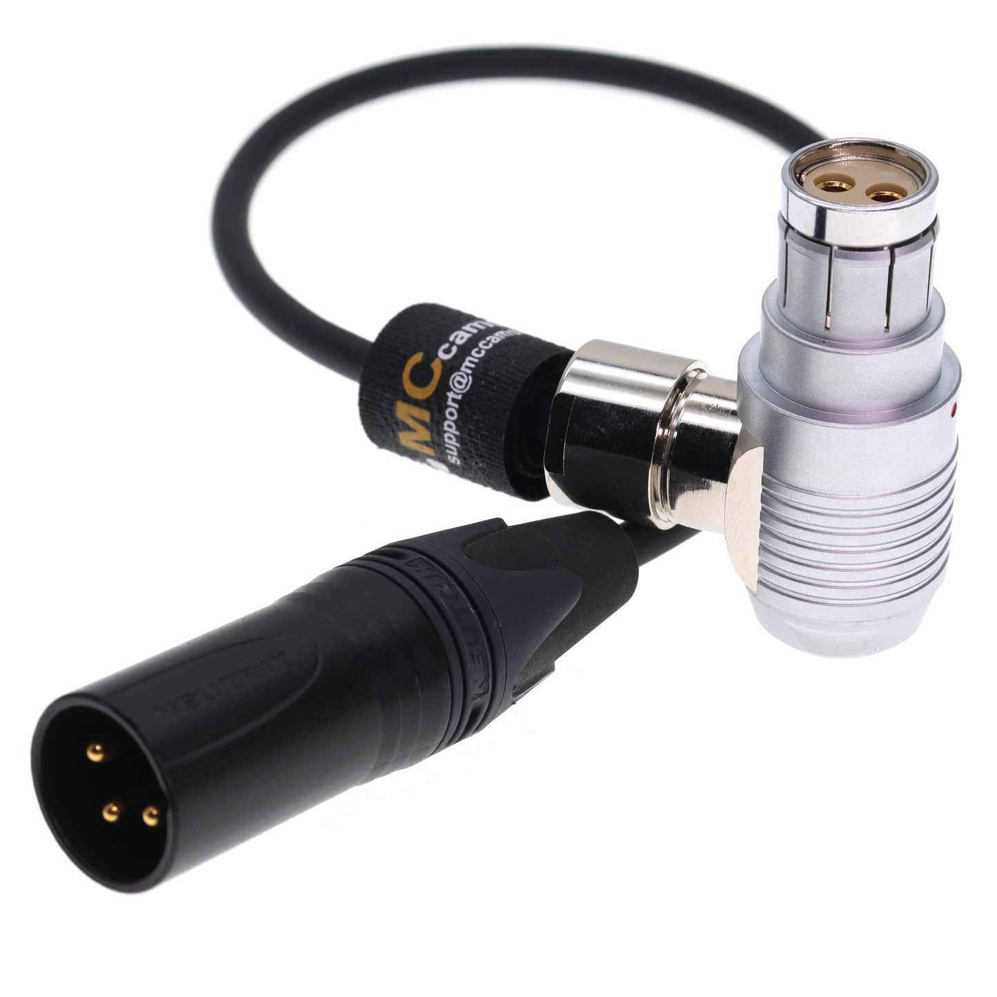 Alexa XT Power Cable, XT Right Angle 2 pin Famale to XLR 3 Pin for Arri Alexa XT SXT/Alexa 65/ Arriflex 435 Camera Power Cable