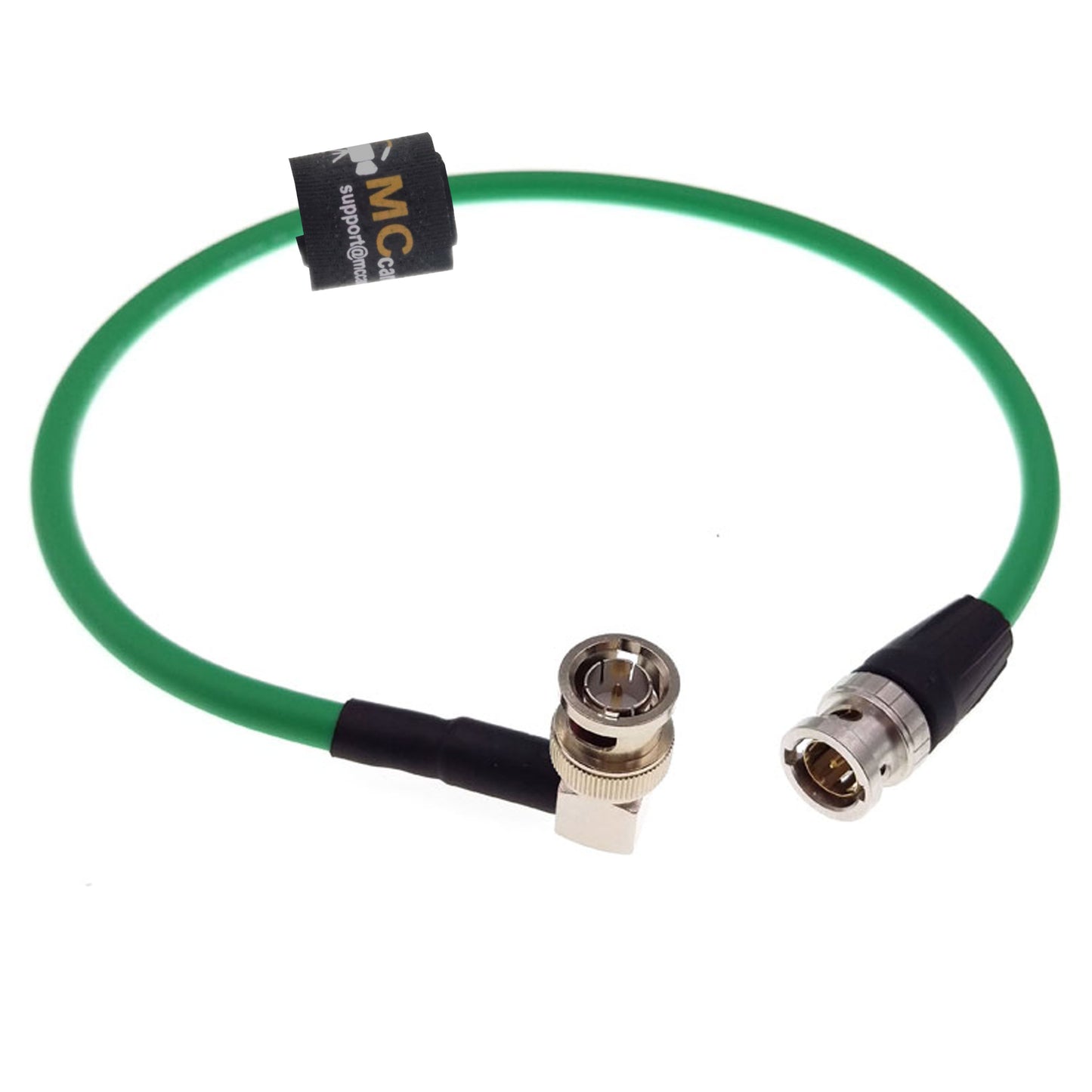 High Flex 12G 3G HD SDI 75 ohm Coaxial Video Cable 4K 60fps Right Angle to Straight BNC Canare LV-61S for Camera Monitor
