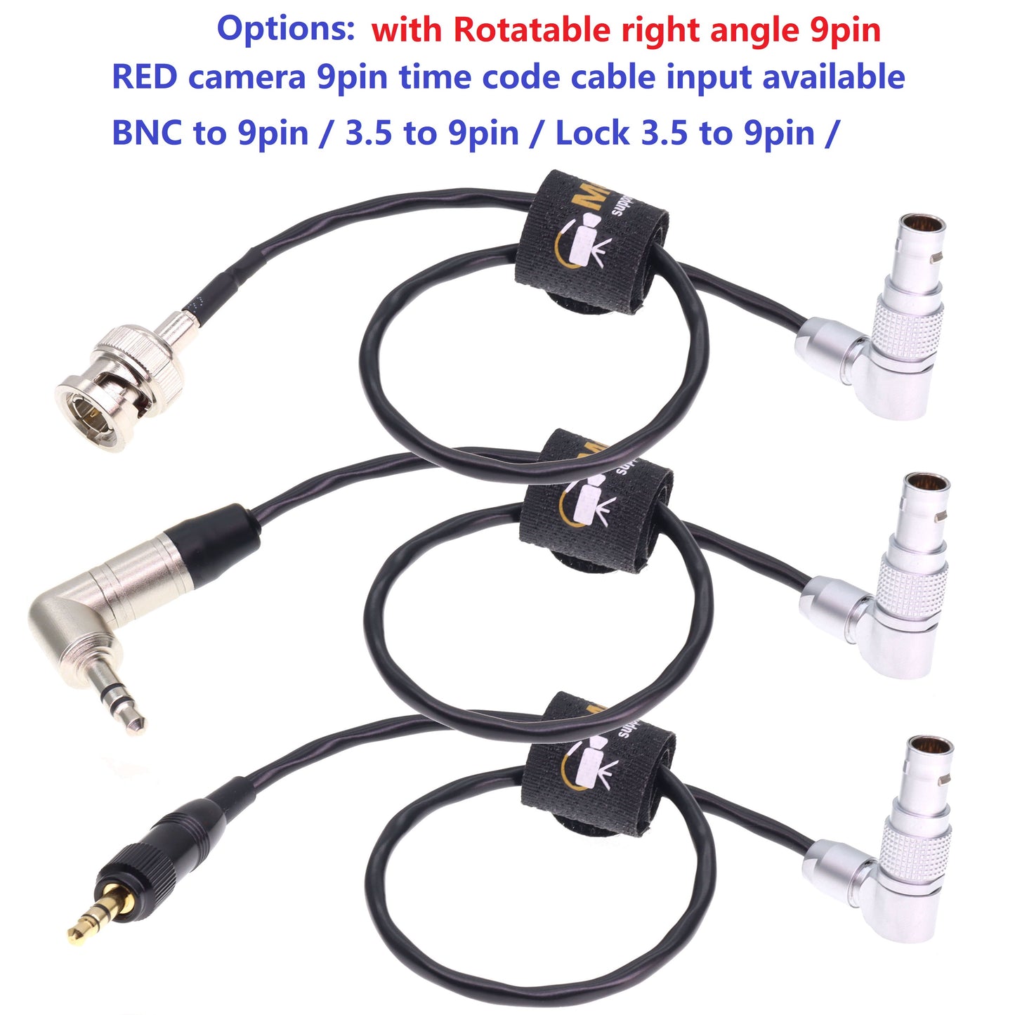 Timecode Sync Cable BNC to EXT 9 Pin for RED Komodo 6K Camera Sound Devices ZAXCOM