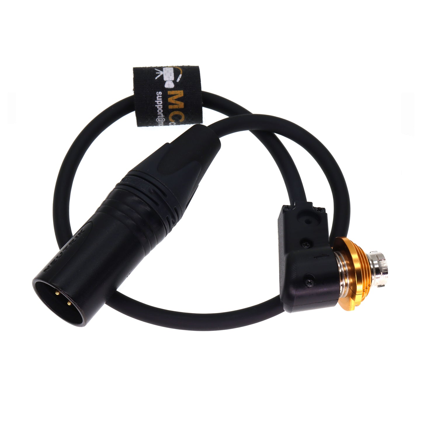 XLR 4 pin to Right Angle Hirose 20 Pin Power Cable for Fujinon Cabrio Cine Lens 50cm