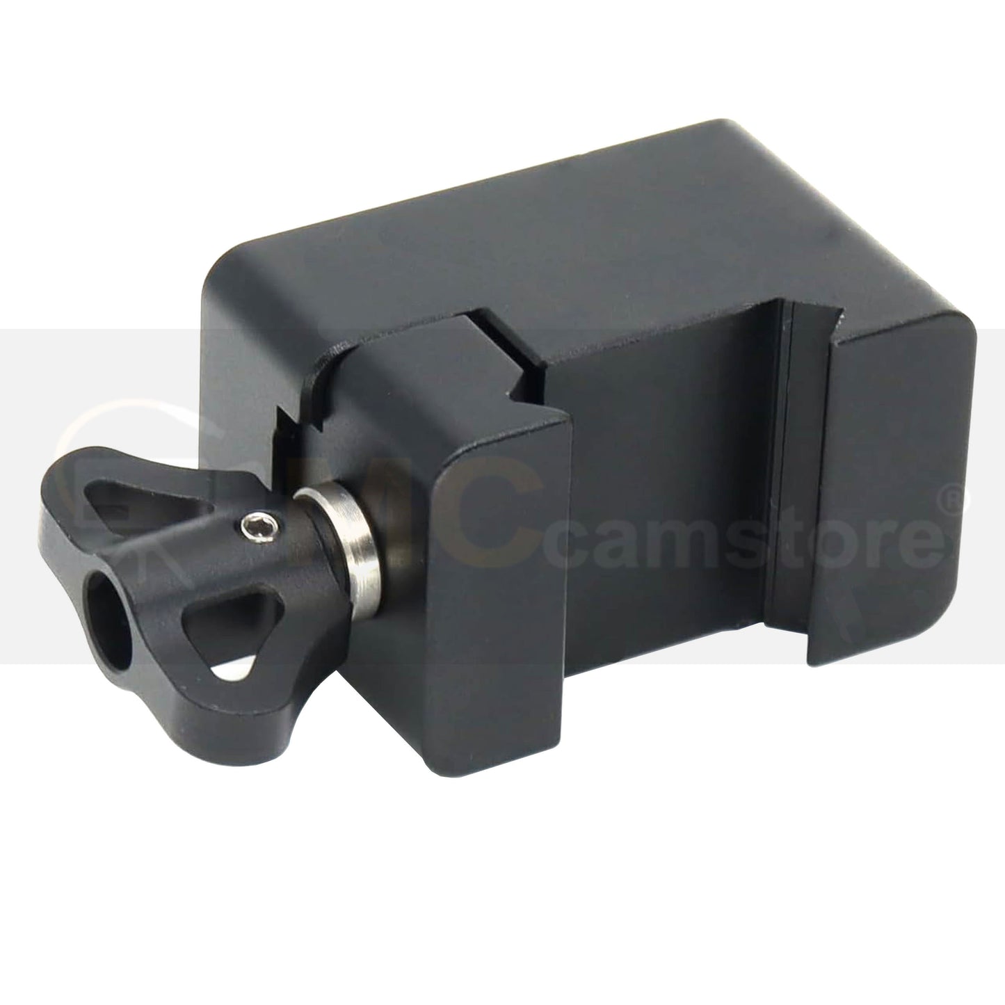 Quick Release NATO Clamp with 1/4"-20 3/8"-16 Thread for Cold Shoe Monitor Support Standard NATO-Clamp for Camera Cage Friction Arm Ballhead Monitor Mount (Black)