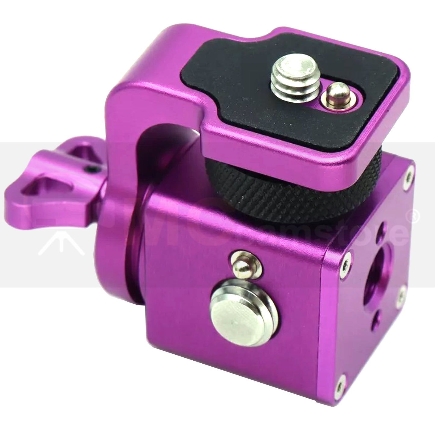 Rotating Pan Tilt Bracket Monitor Bracket, Adjustable Back and Forth Tripod Mount Ball Head DSLR Camera Arca Swiss Compatible with Locating Pins 3/8" 1/4" Fixed Screws