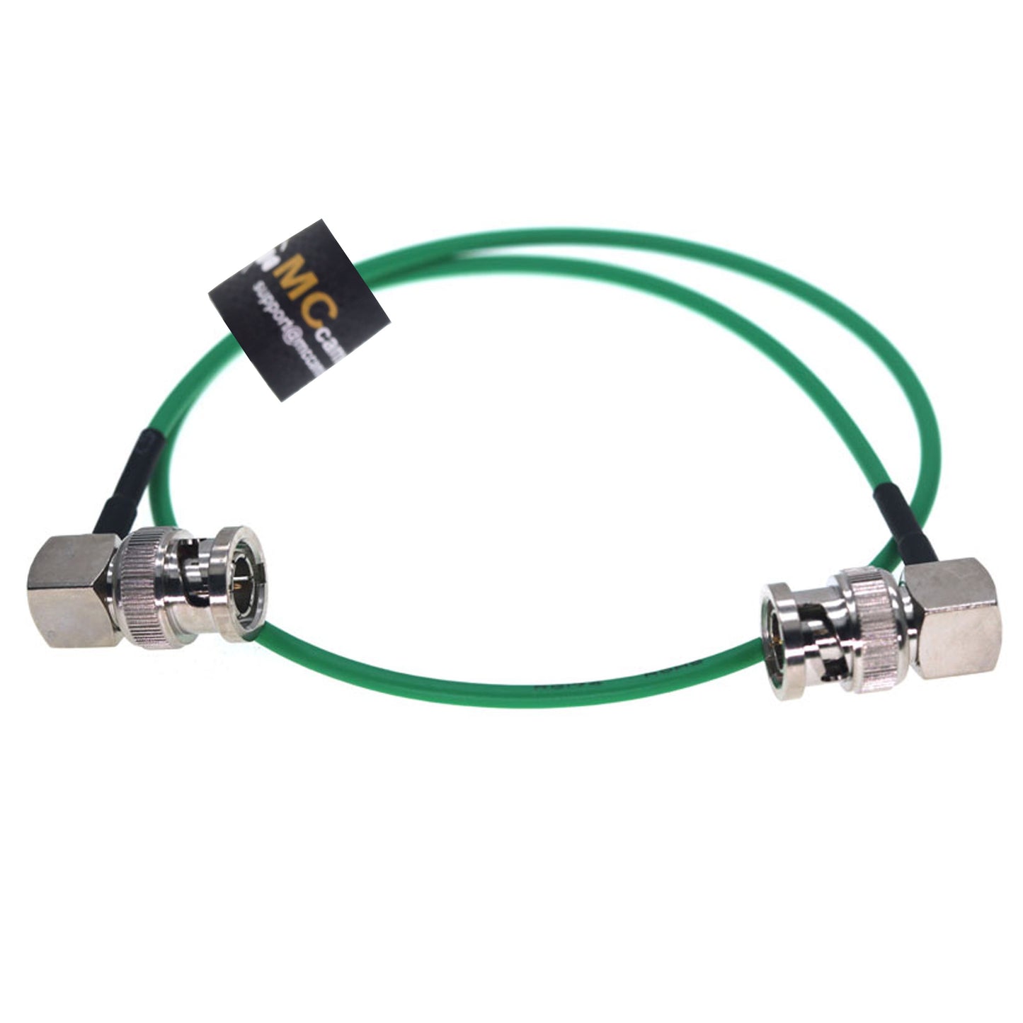 Coaxial BNC Right Angle BNC to BNC Cable for BMPCC Video Camera Monitor Recorder Video Equipment, 2pcs pack