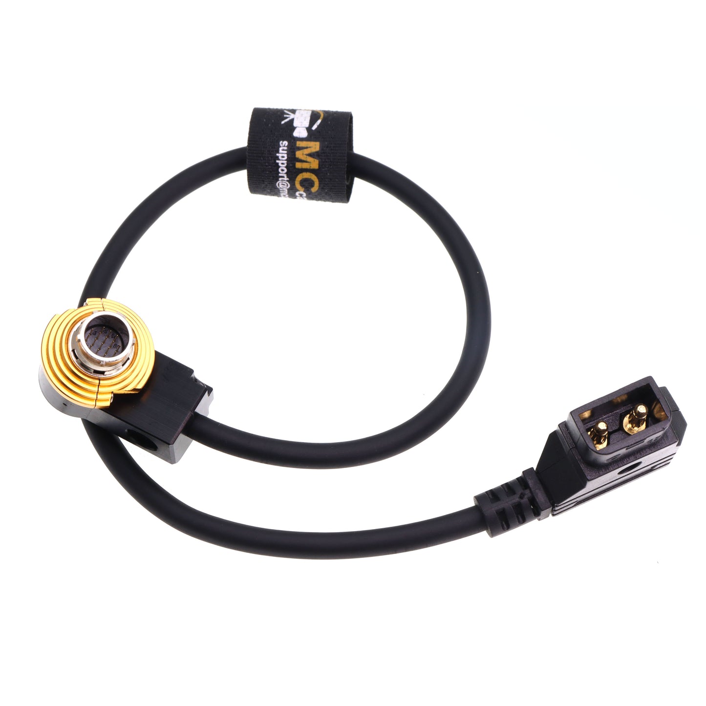 D tap to Right Angle 20-Pin Hirose Power Cable for Fujinon Cabrio Lens Servo Motor