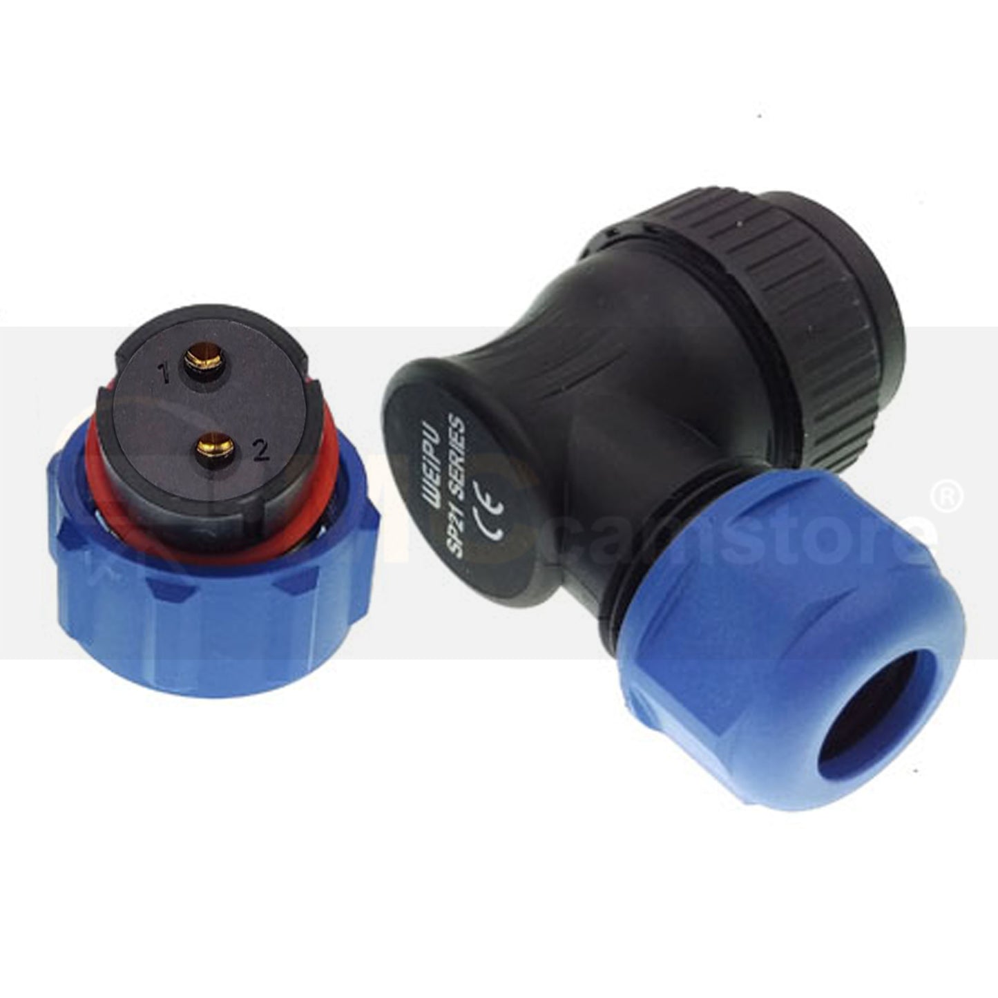 WEIPU SP2910/S3 3-Pin Female Waterproof Connector Plug, Compatible with BLUETTI AC500 5000W AC Input 220-240V 23A Portable Power Station