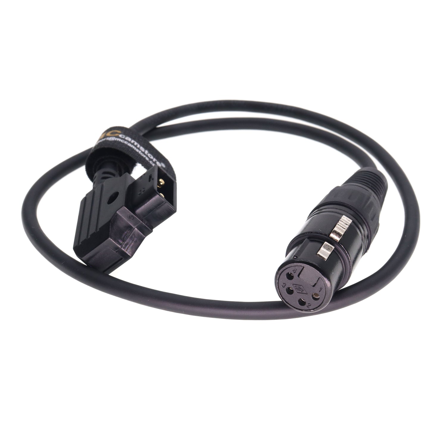 XLR 4 Pin Female to D Tap Power Cable for Sony Venice F55 SXS Camera for Practilite 602 DSLR Camcorder